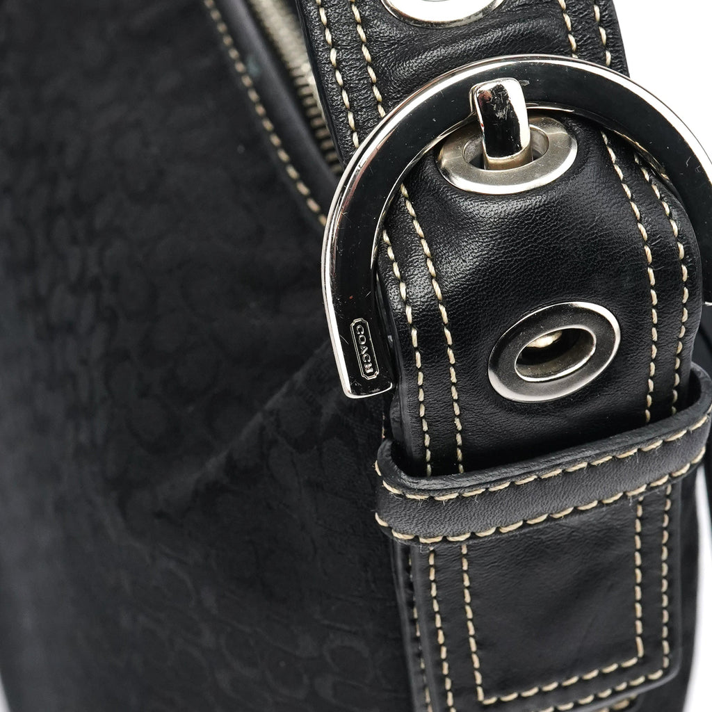 2158 Black Signature Soho Shoulder Bag