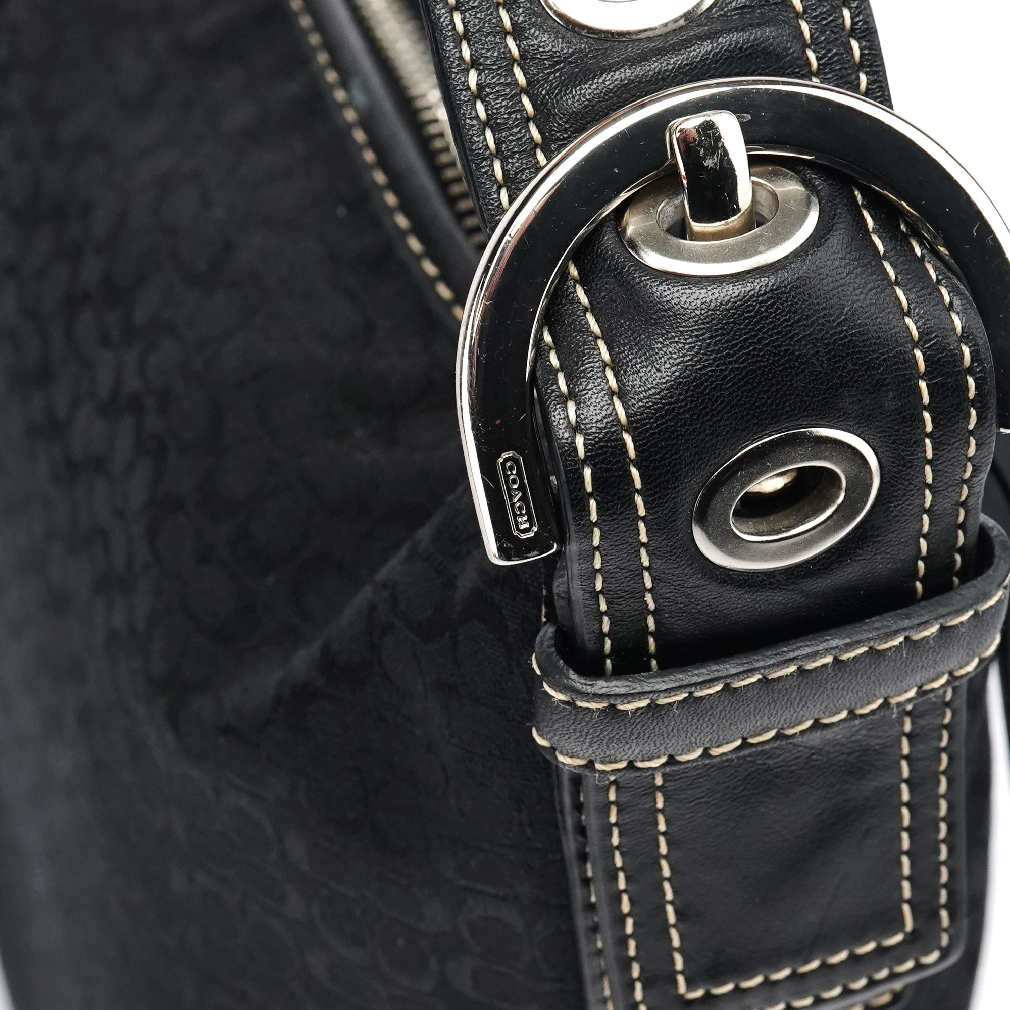 2158 Black Signature Soho Shoulder Bag