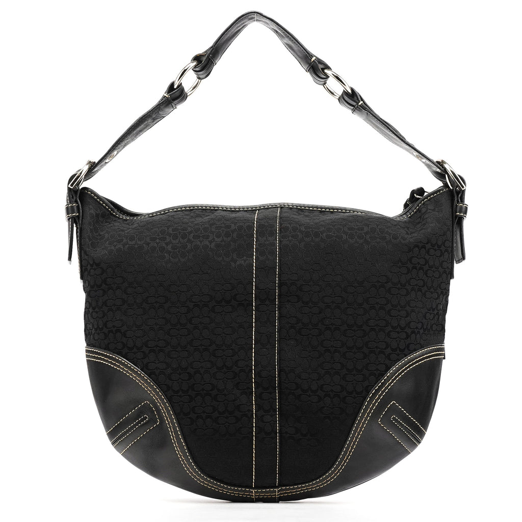 2158 Black Signature Soho Shoulder Bag