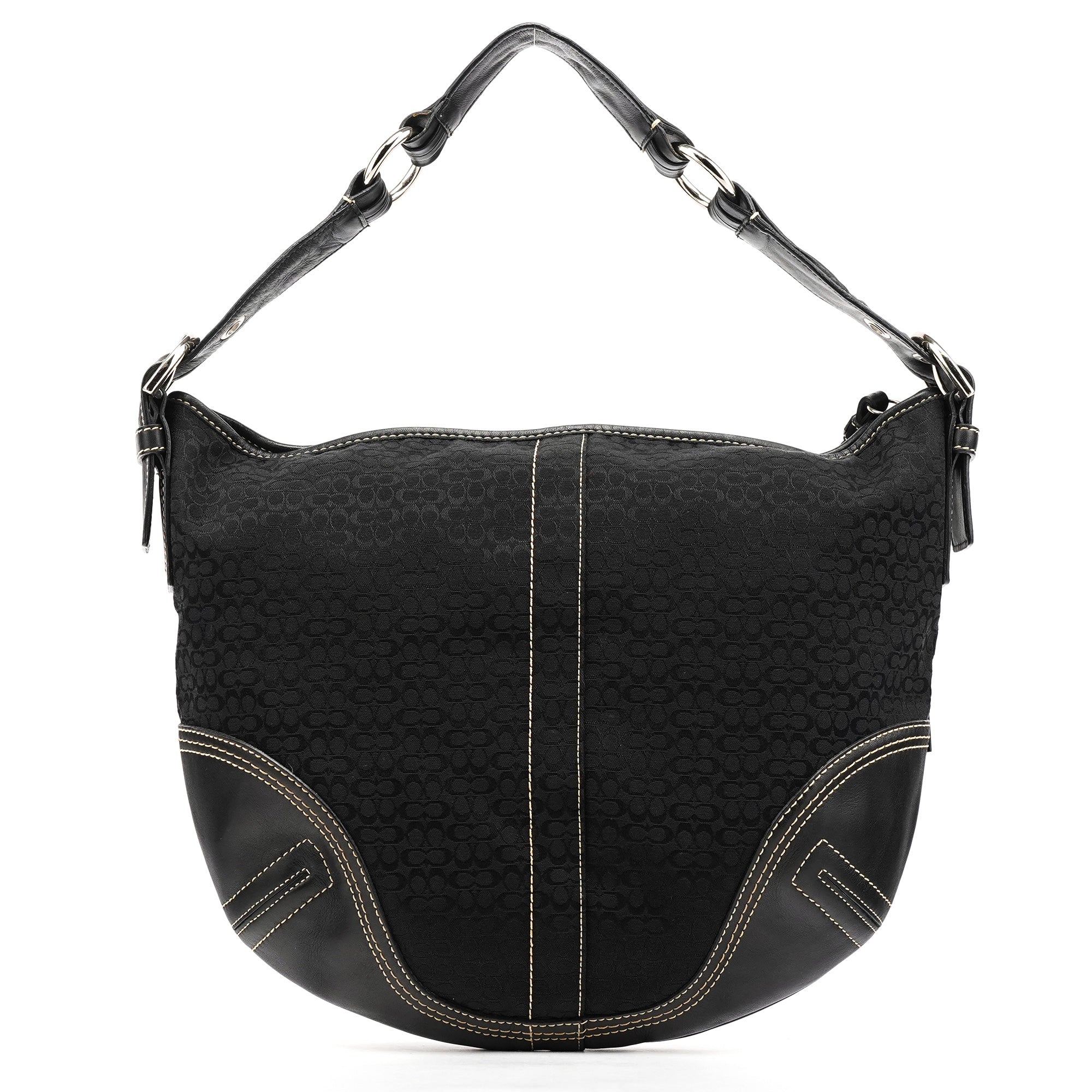 2158 Black Signature Soho Shoulder Bag