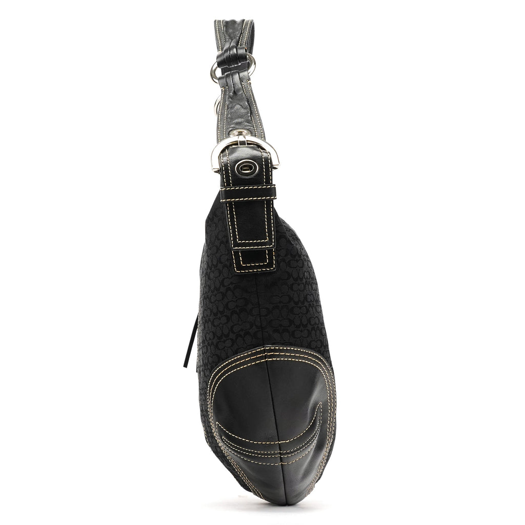 2158 Black Signature Soho Shoulder Bag