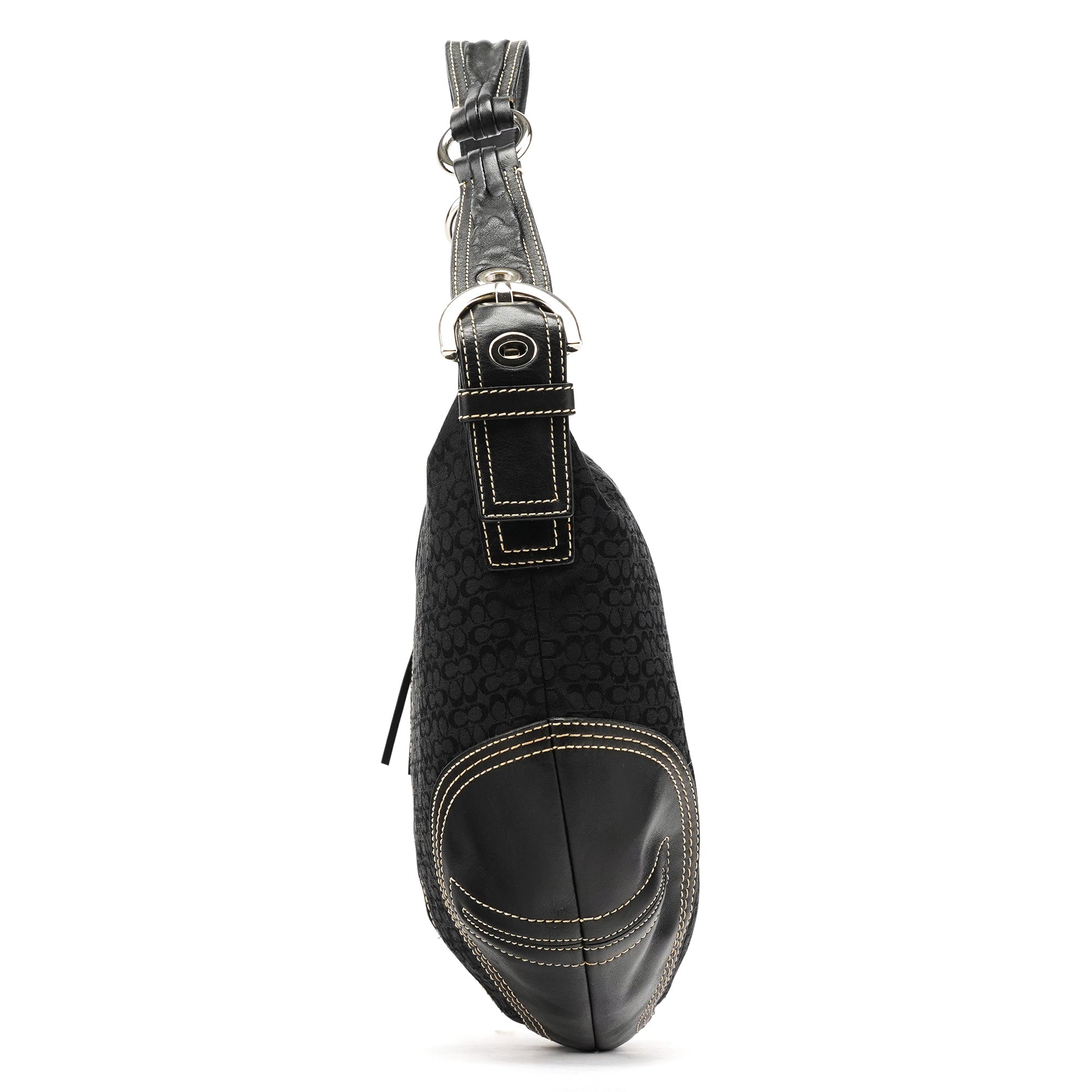 2158 Black Signature Soho Shoulder Bag