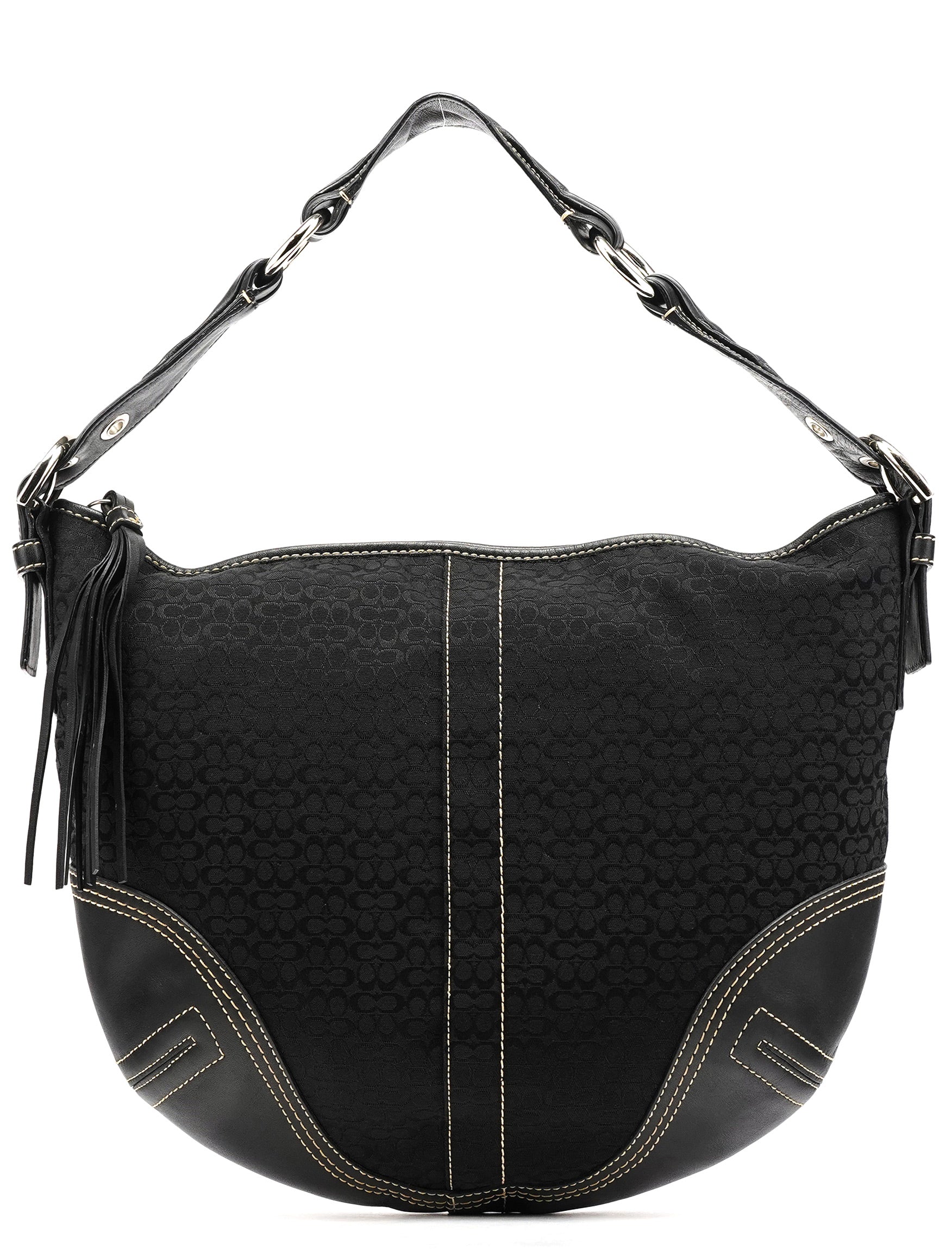 2158 Black Signature Soho Shoulder Bag
