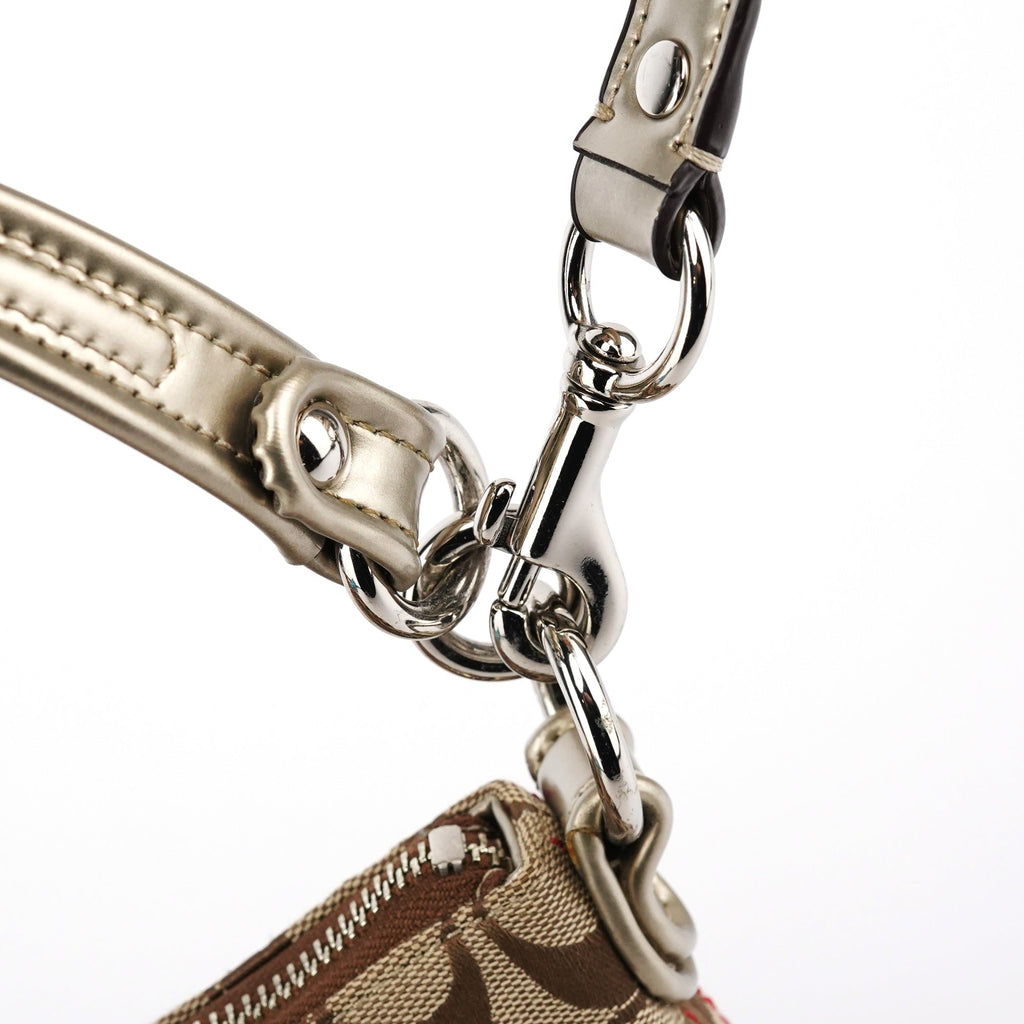 21623 Beige Silver Soho 2-Way Bag