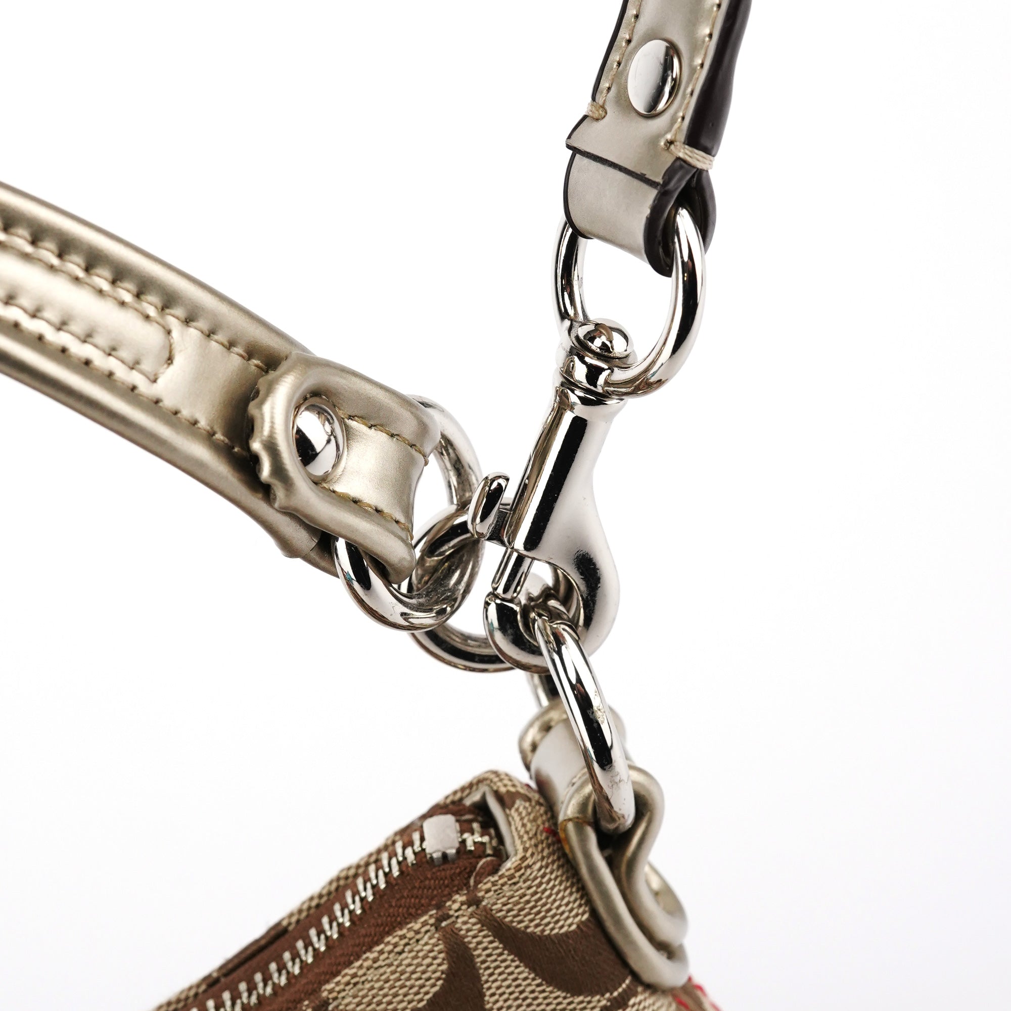 21623 Beige Silver Soho 2-Way Bag