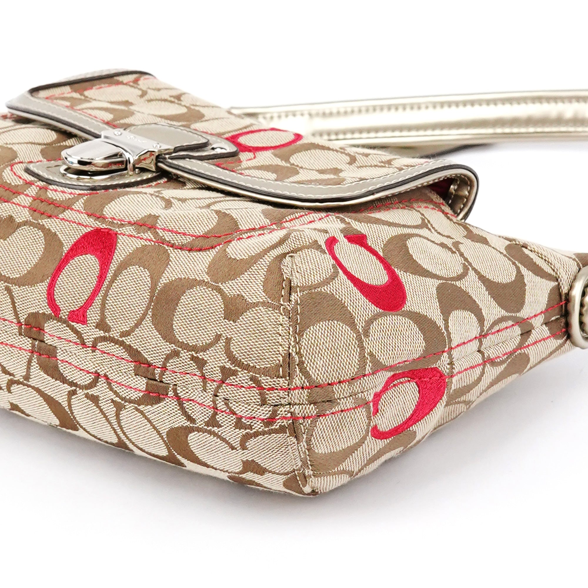 21623 Beige Silver Soho 2-Way Bag