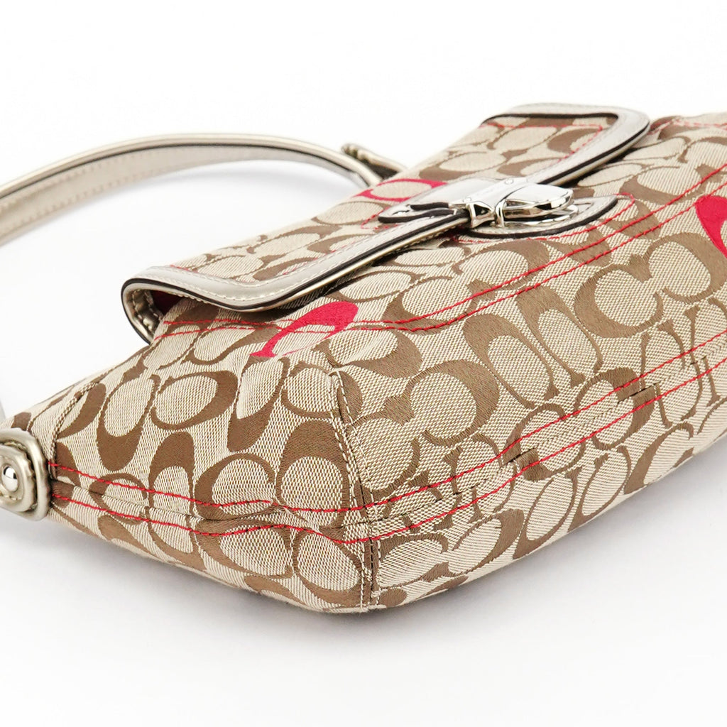 21623 Beige Silver Soho 2-Way Bag