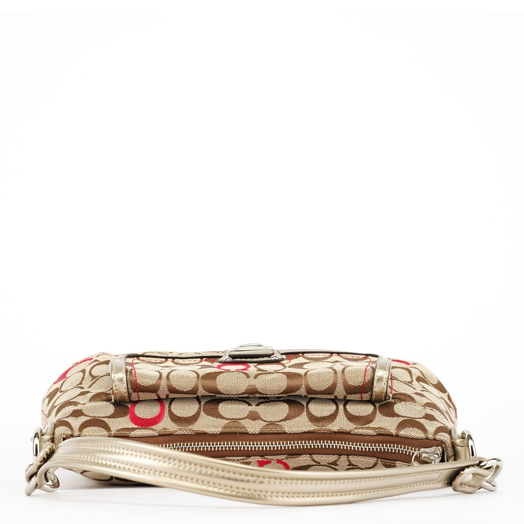 21623 Beige Silver Soho 2-Way Bag