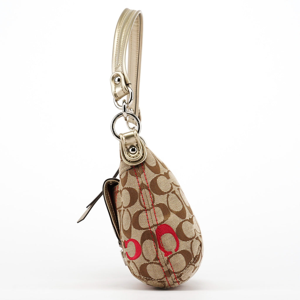 21623 Beige Silver Soho 2-Way Bag