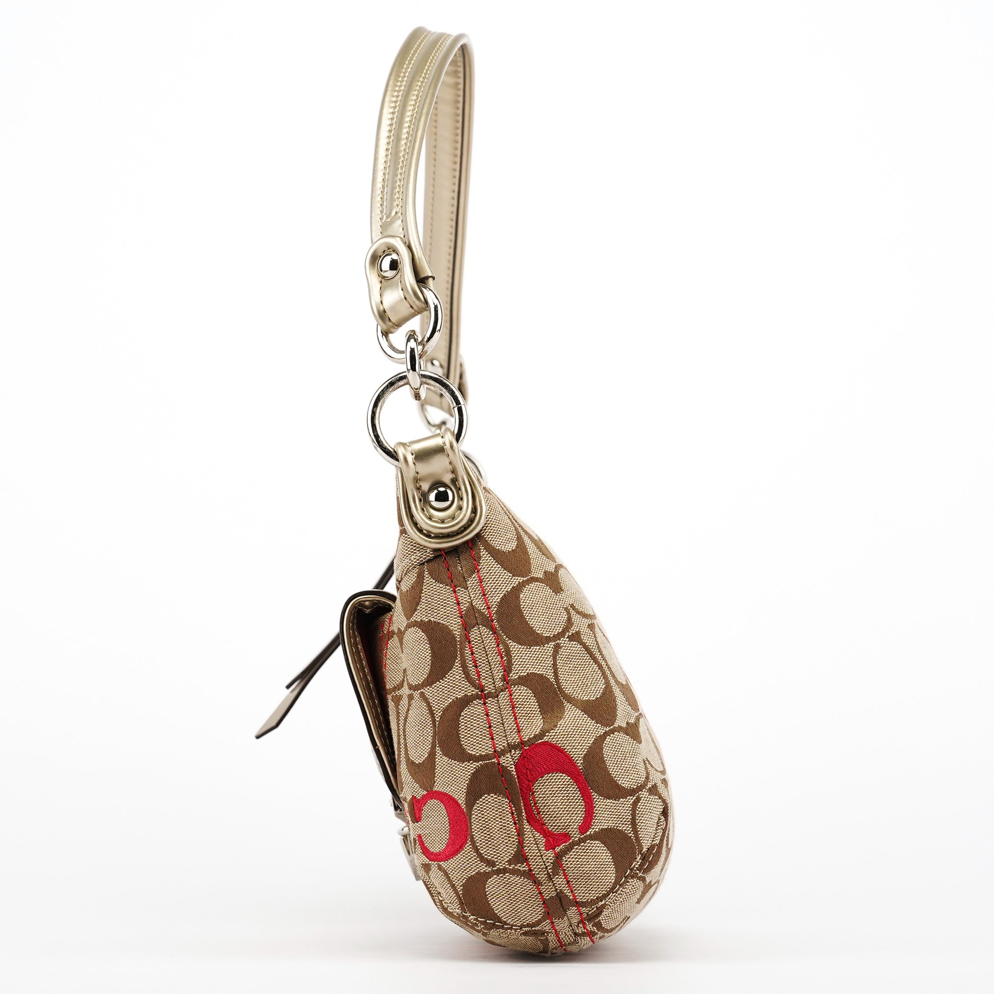 21623 Beige Silver Soho 2-Way Bag