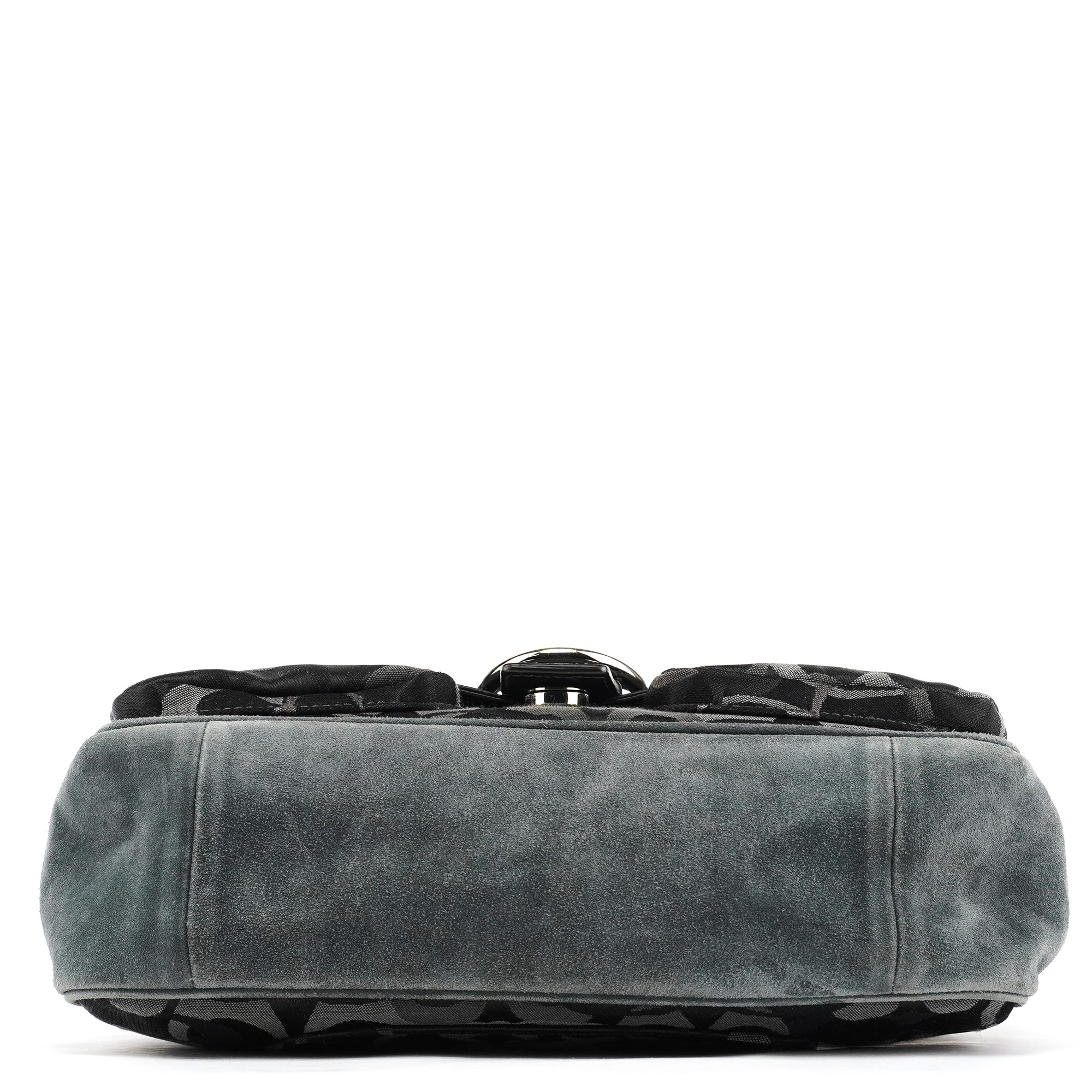 2175 Black Grey Signature Soho Shoulder Bag