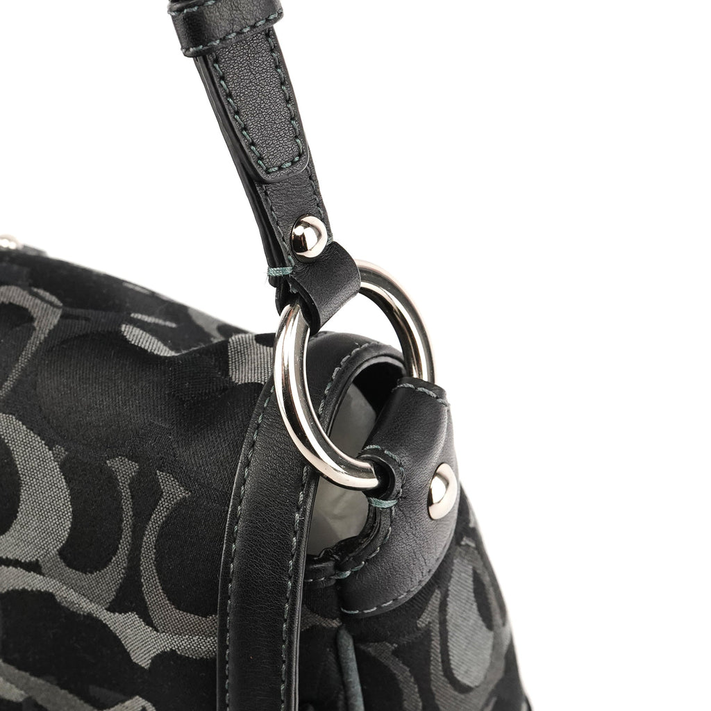 2175 Black Grey Signature Soho Shoulder Bag