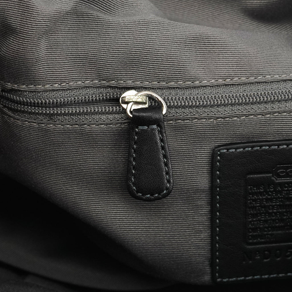 2175 Black Grey Signature Soho Shoulder Bag