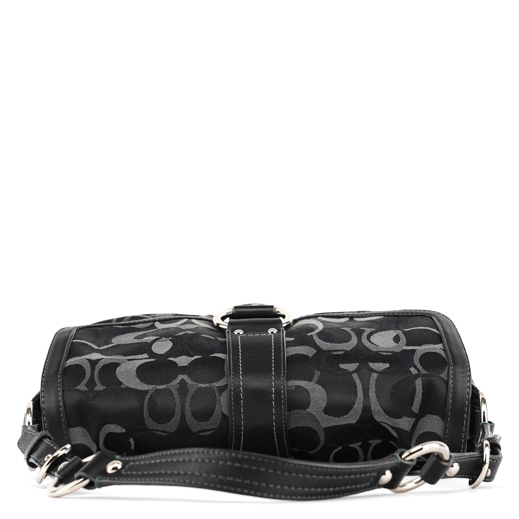 2175 Black Grey Signature Soho Shoulder Bag