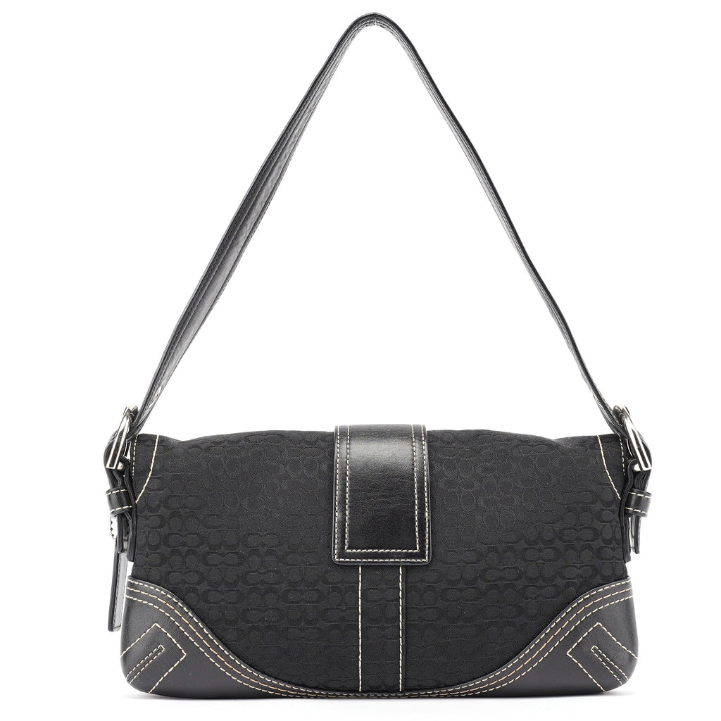 3628 Black Leather Soho Shoulder Bag