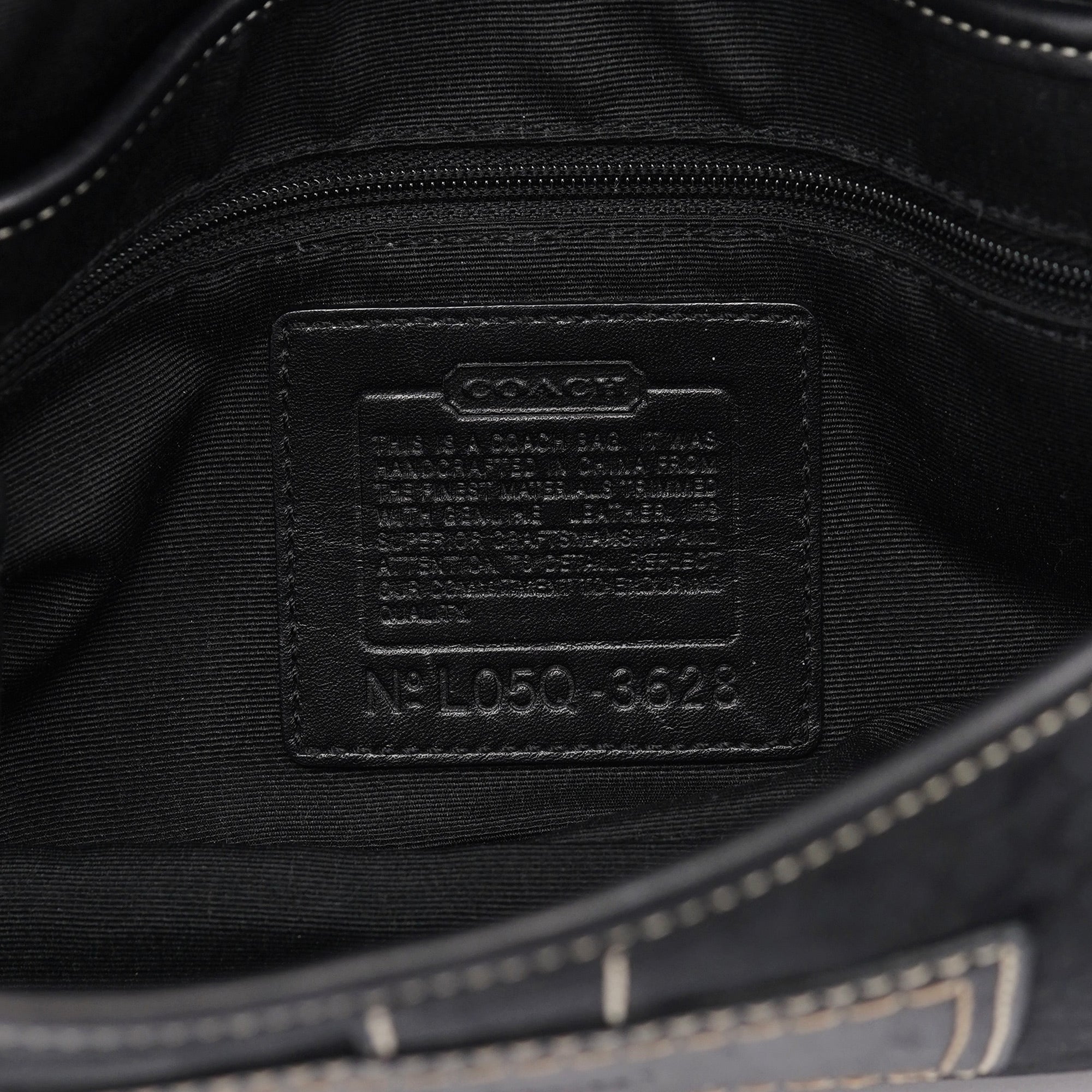 3628 Black Leather Soho Shoulder Bag
