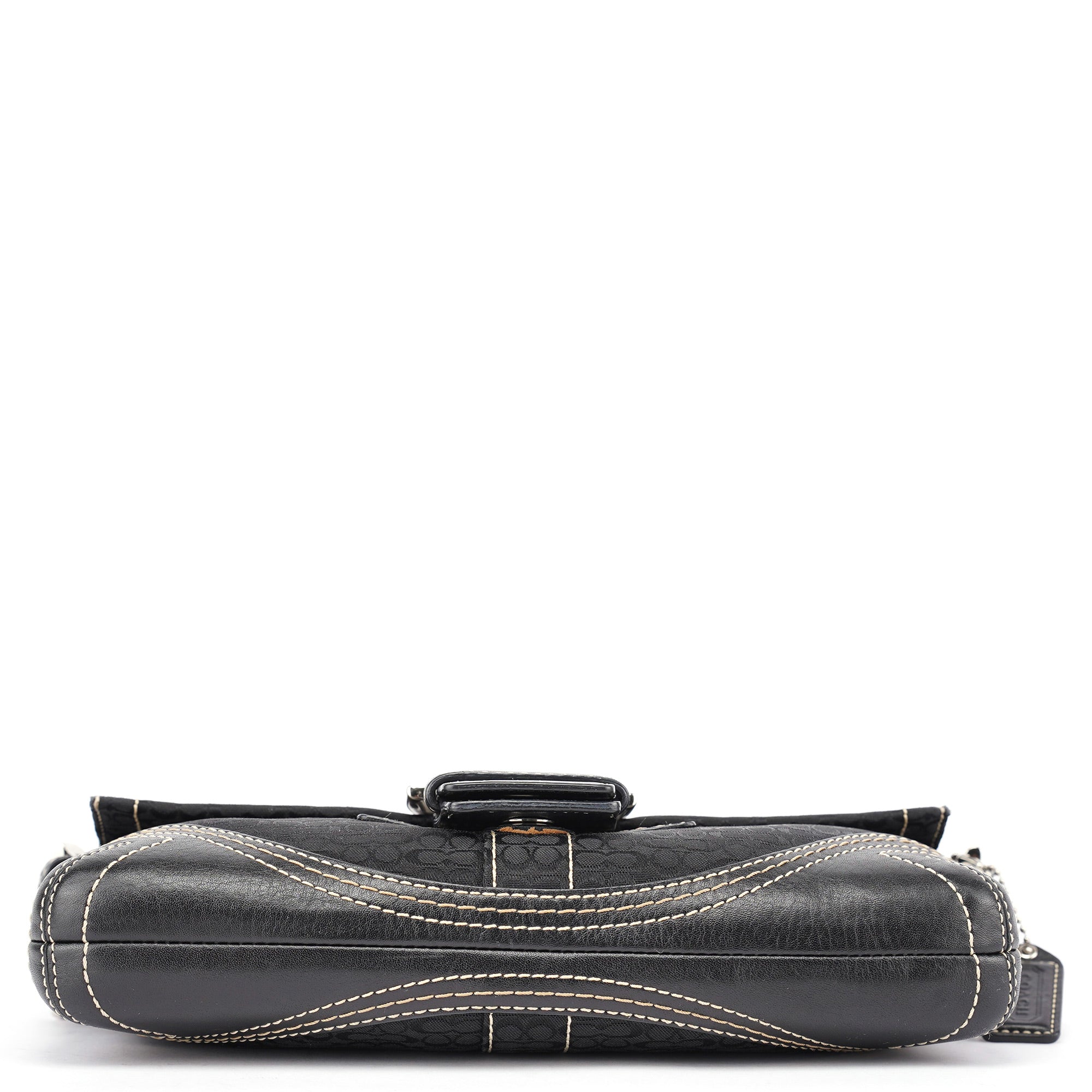 3628 Black Leather Soho Shoulder Bag