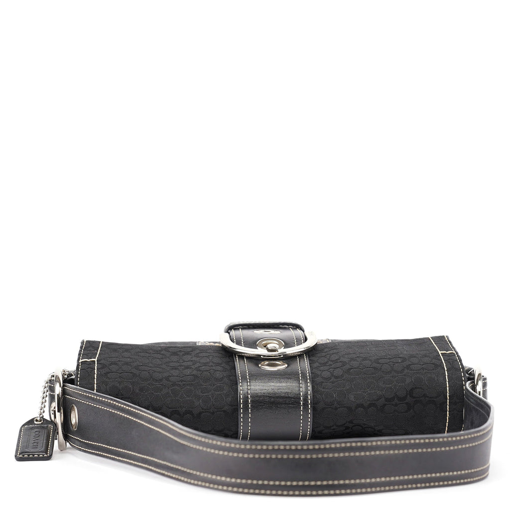 3628 Black Leather Soho Shoulder Bag