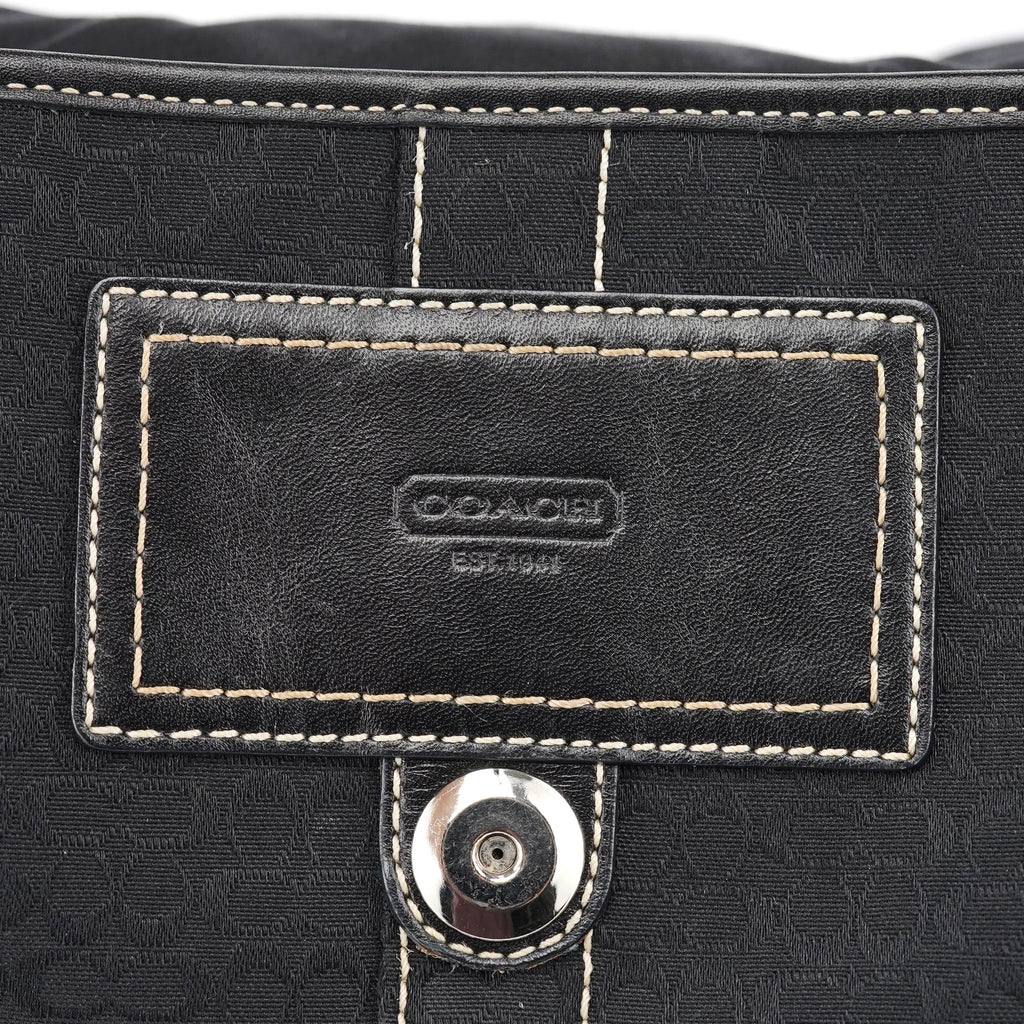 3628 Black Leather Soho Shoulder Bag