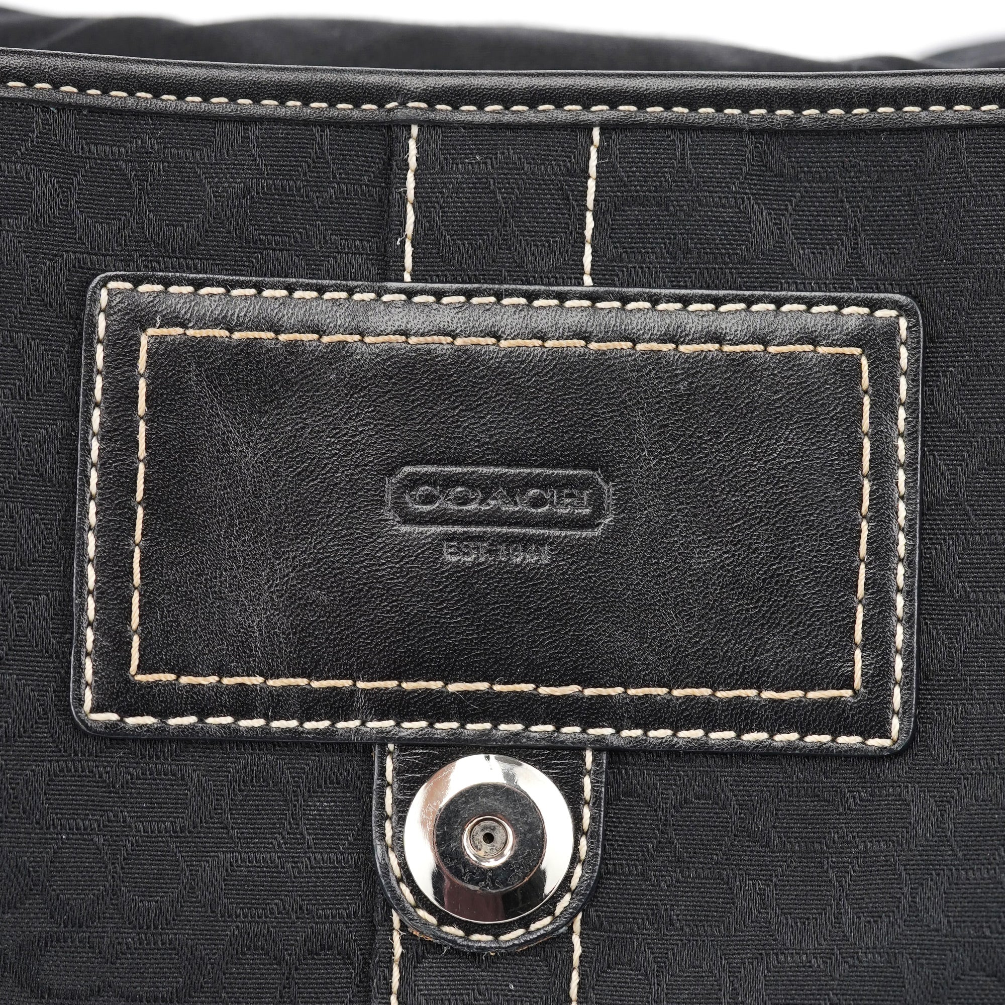 3628 Black Leather Soho Shoulder Bag
