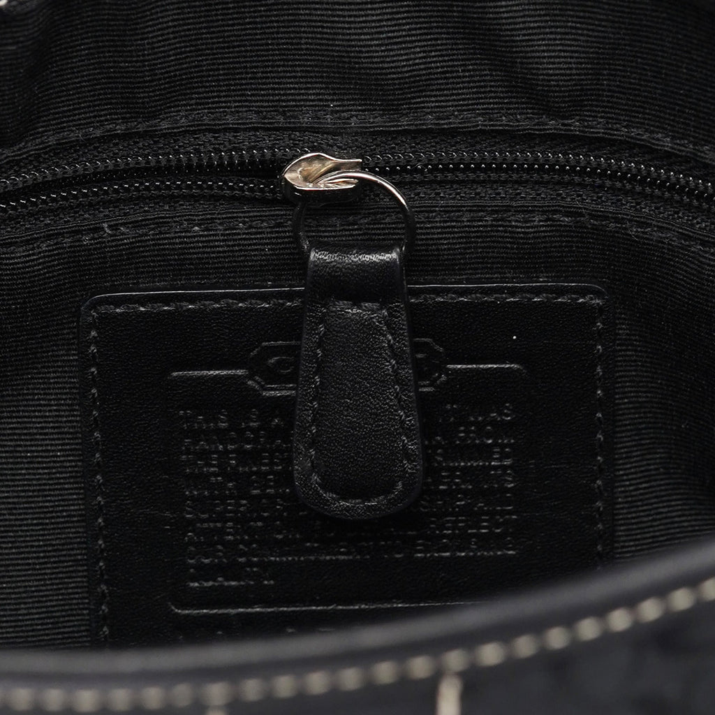 3628 Black Leather Soho Shoulder Bag