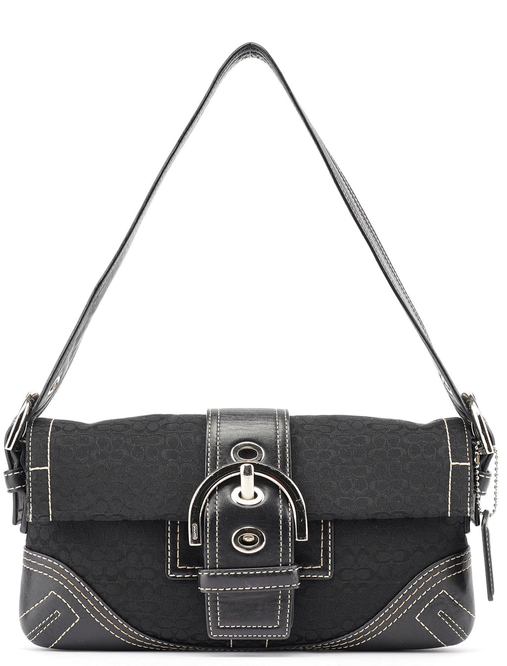 3628 Black Leather Soho Shoulder Bag