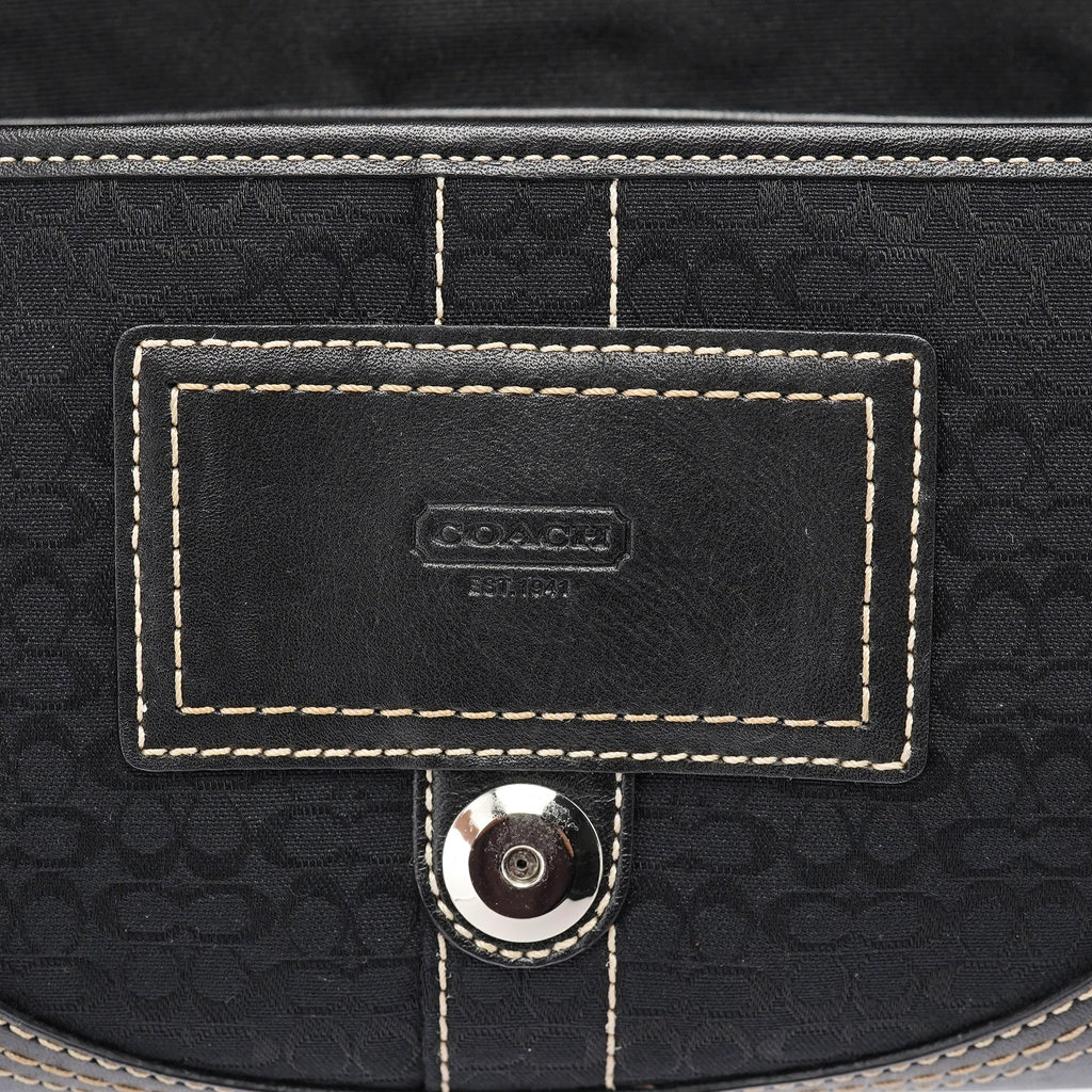 3628 Black Leather Soho Shoulder Bag
