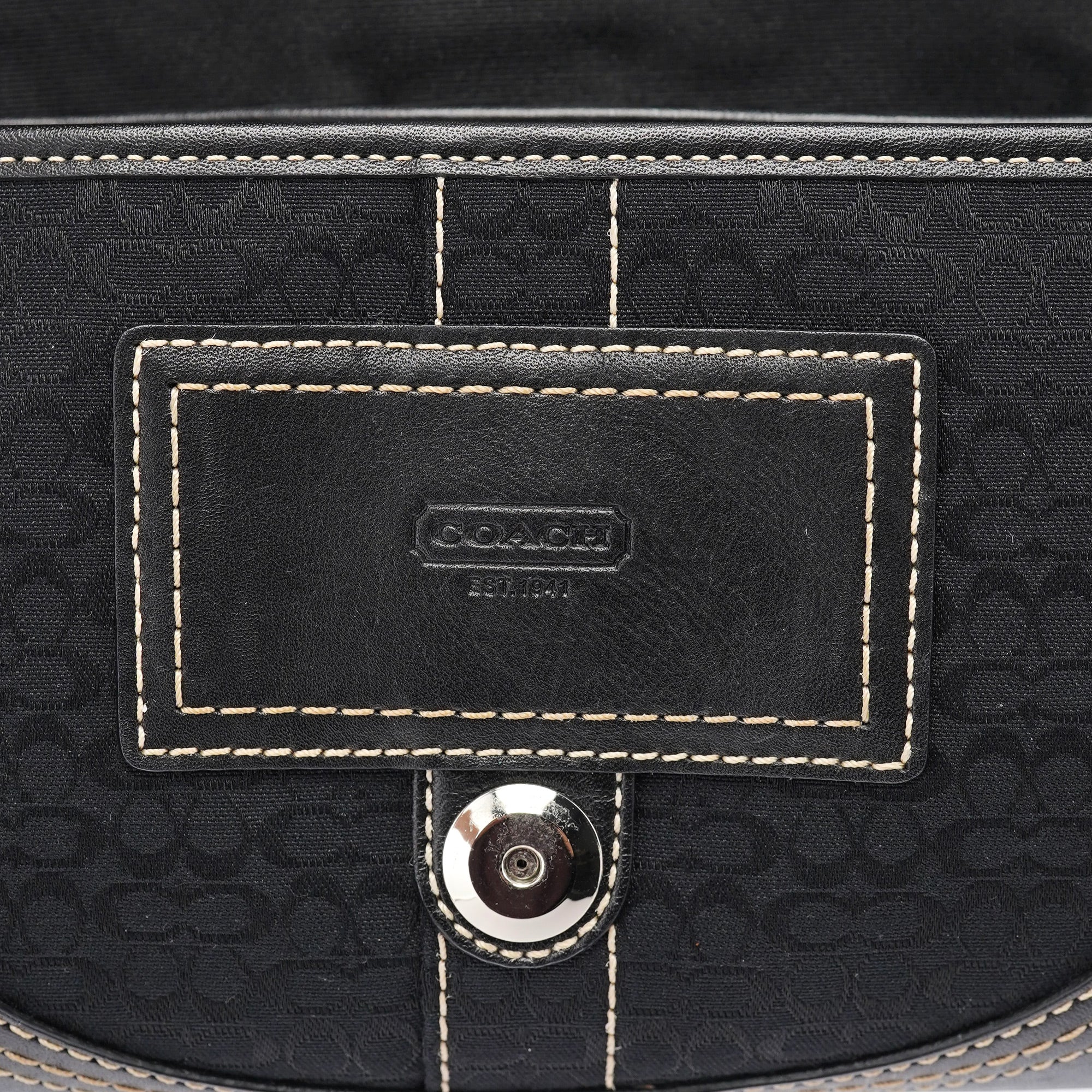 3628 Black Leather Soho Shoulder Bag