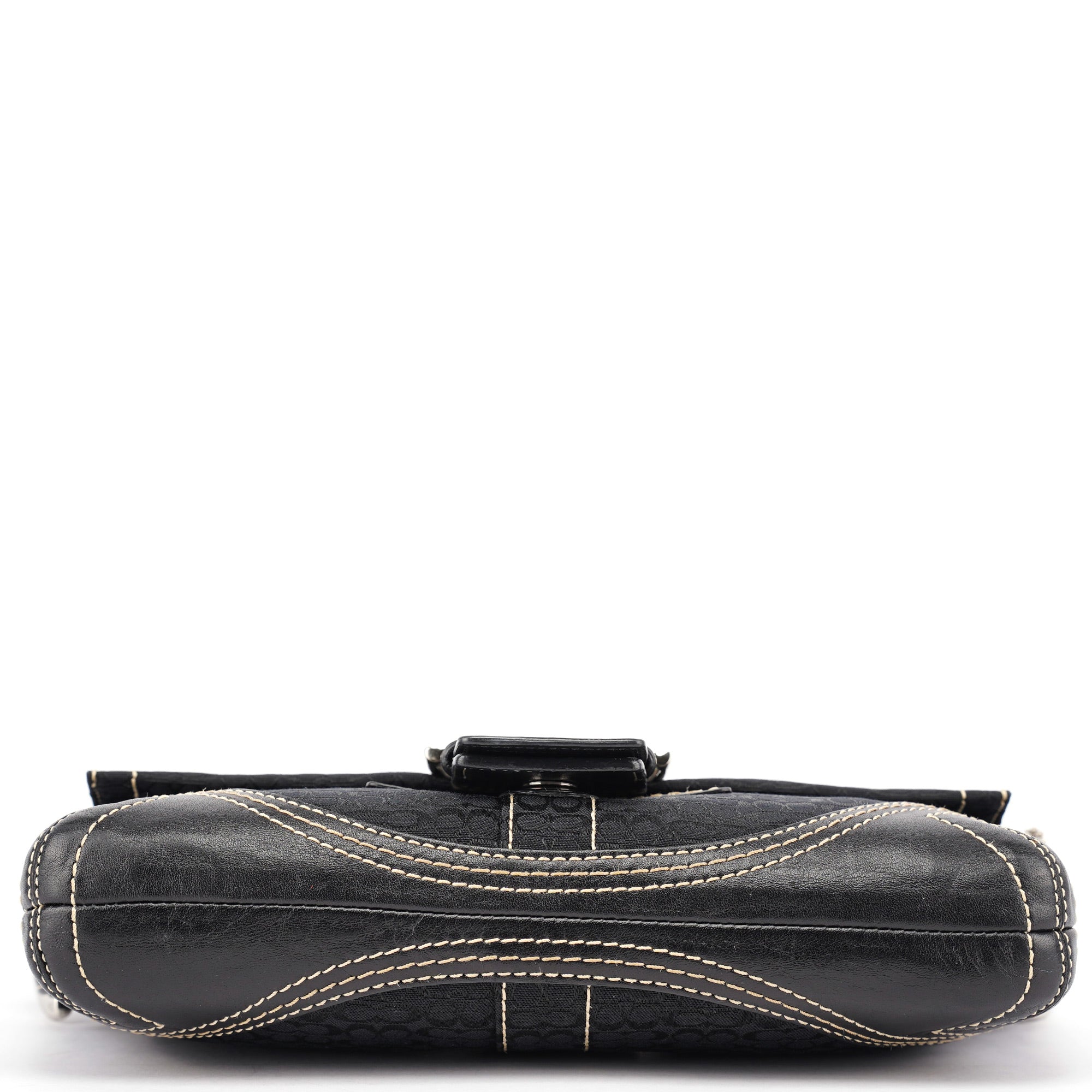 3628 Black Leather Soho Shoulder Bag