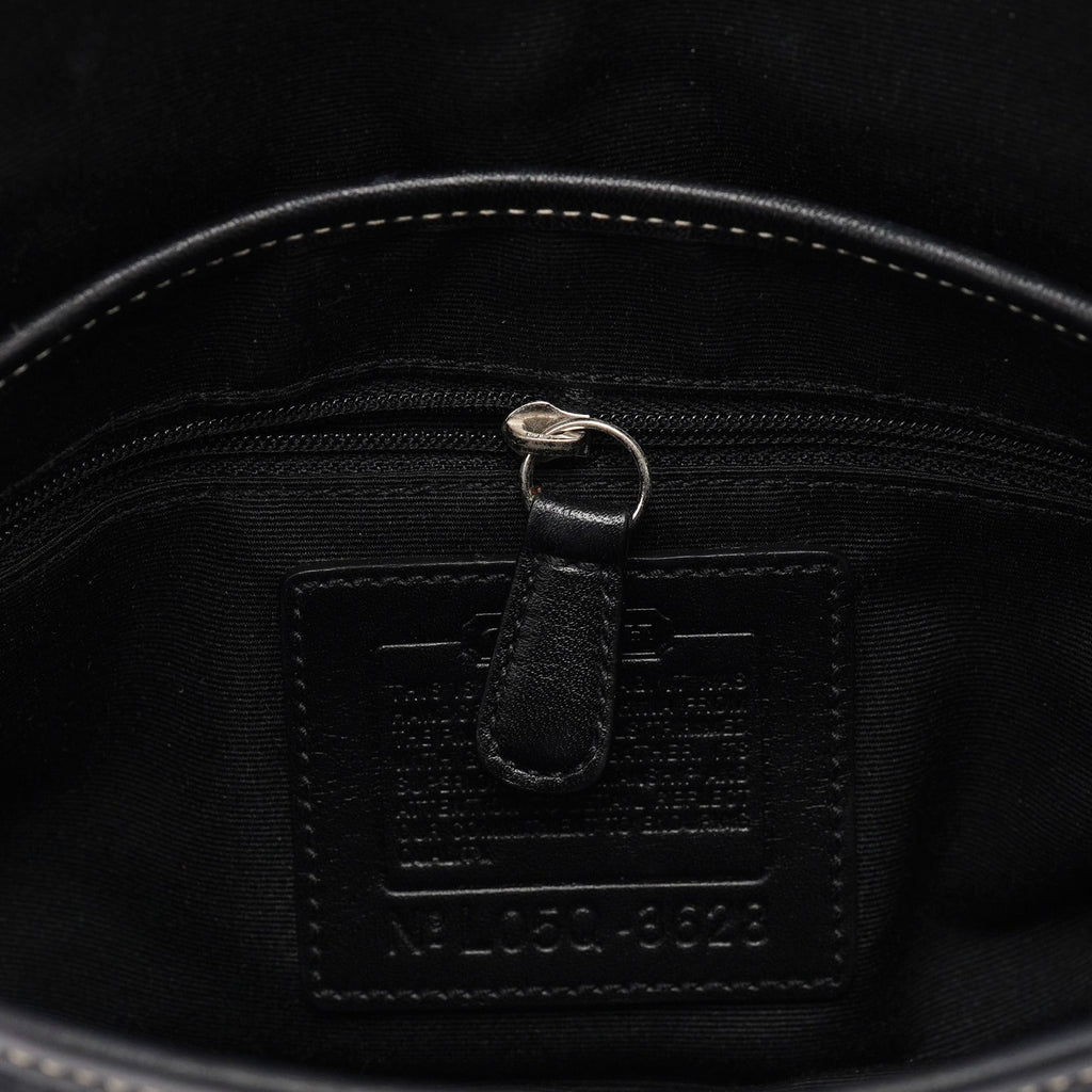 3628 Black Leather Soho Shoulder Bag