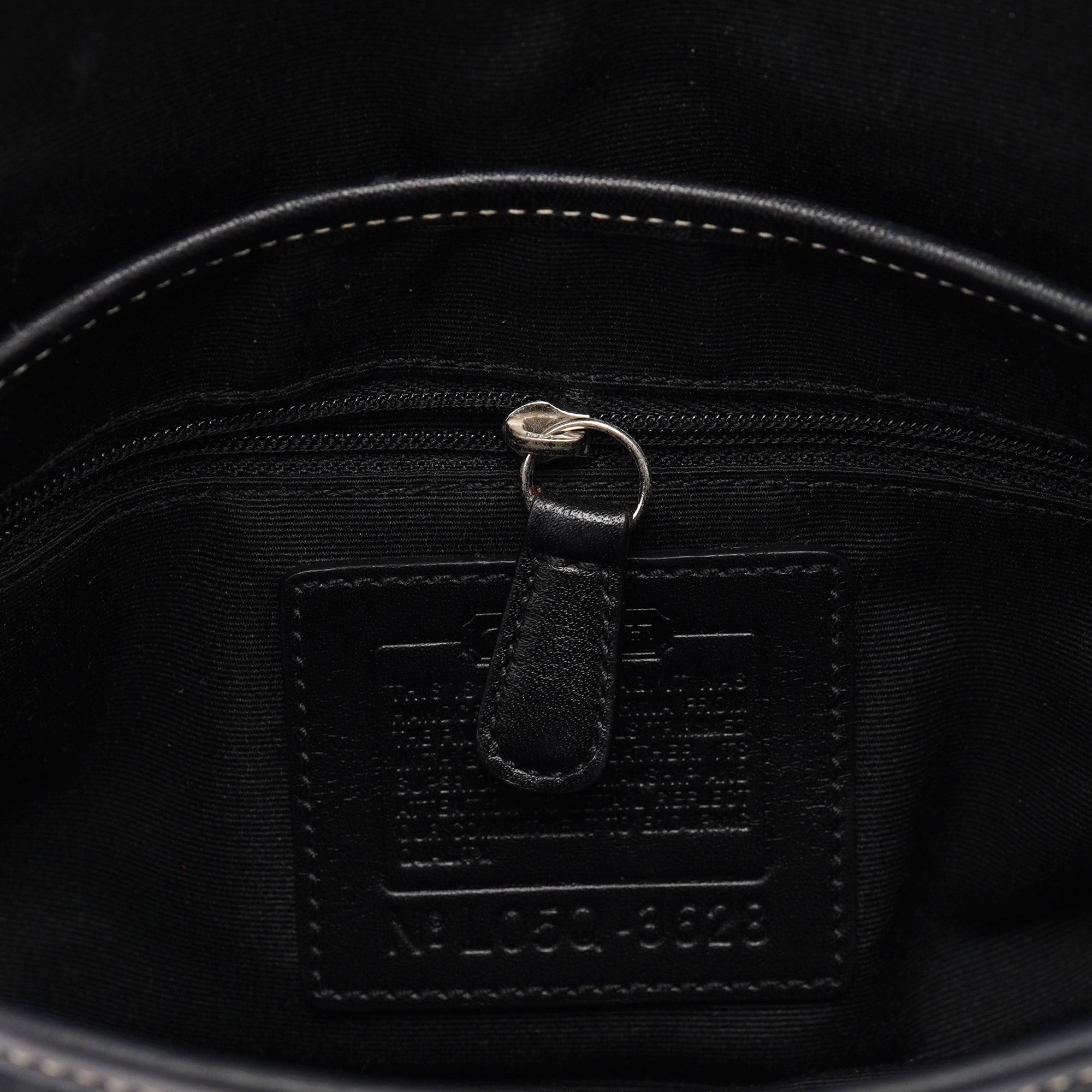 3628 Black Leather Soho Shoulder Bag