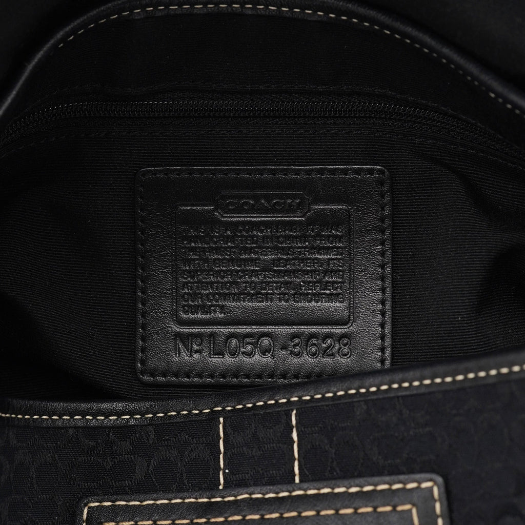 3628 Black Leather Soho Shoulder Bag
