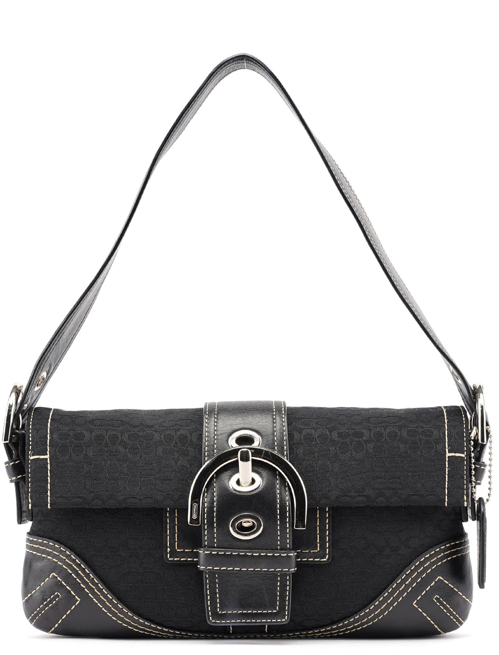 3628 Black Leather Soho Shoulder Bag