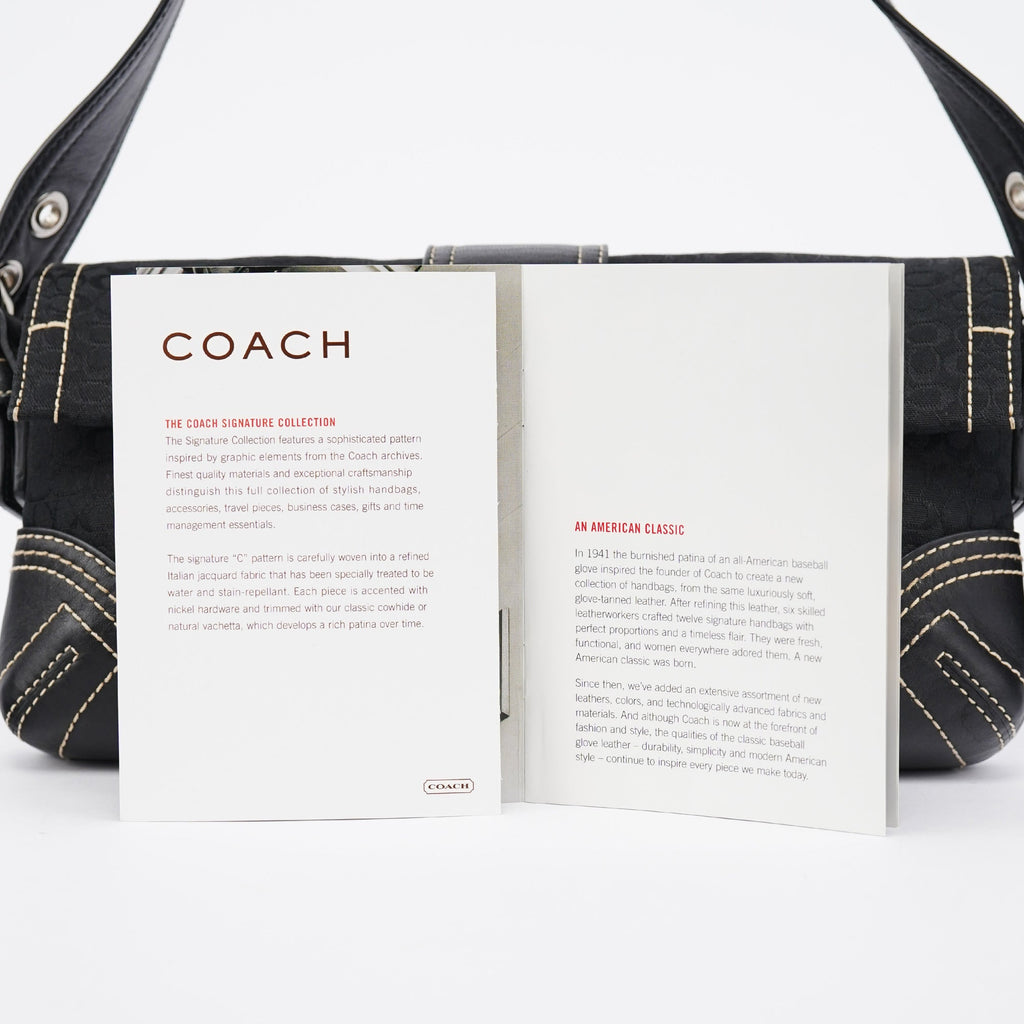 3628 Black Leather Soho Shoulder Bag