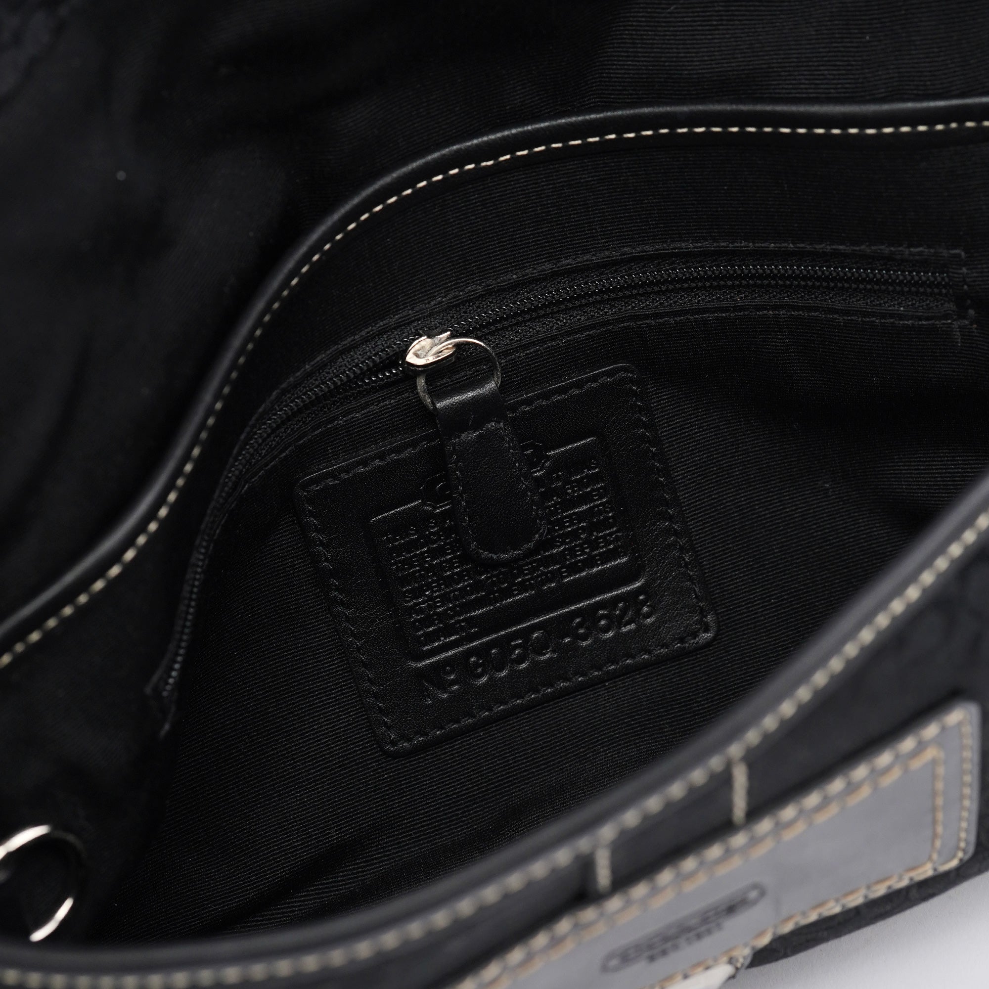 3628 Black Leather Soho Shoulder Bag
