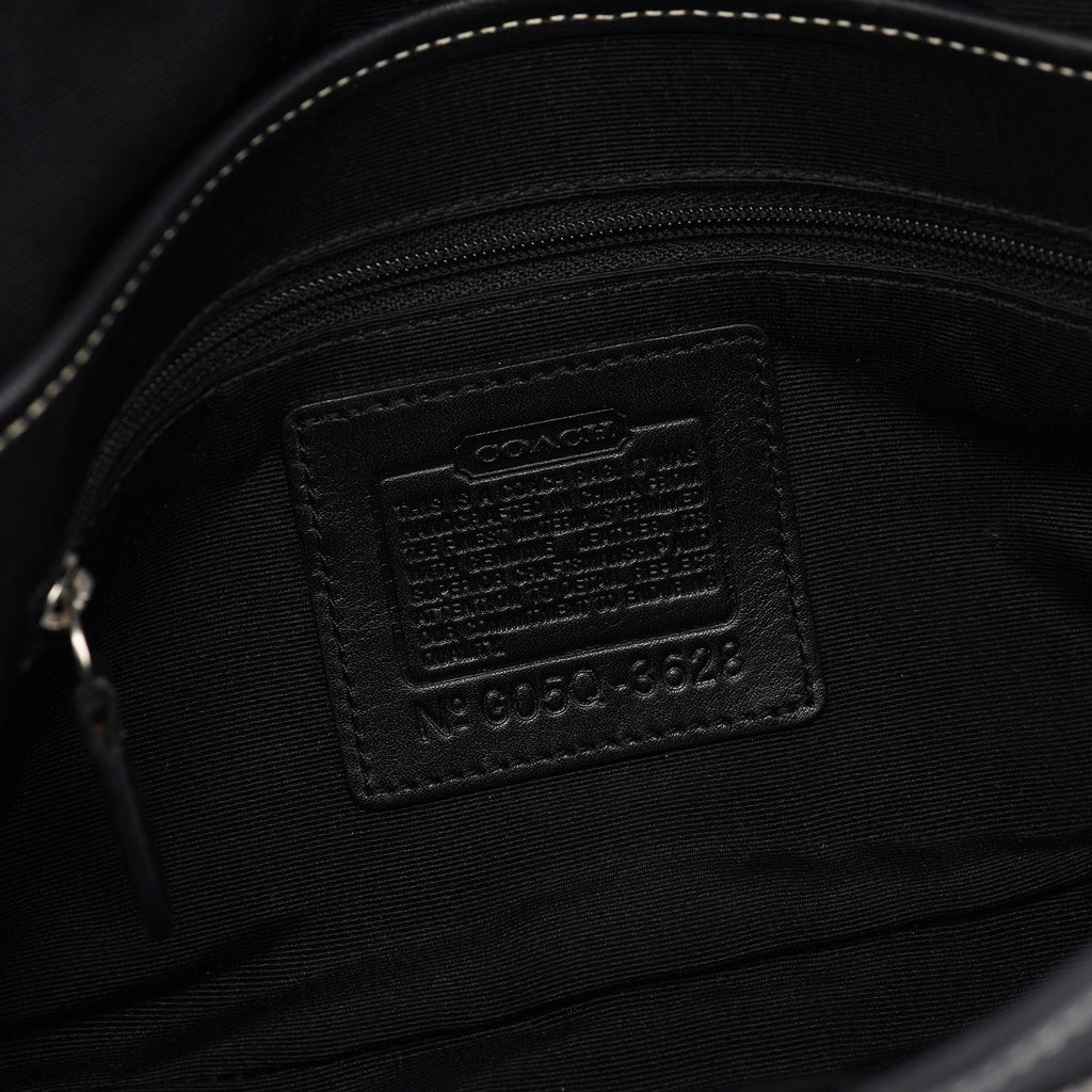 3628 Black Leather Soho Shoulder Bag