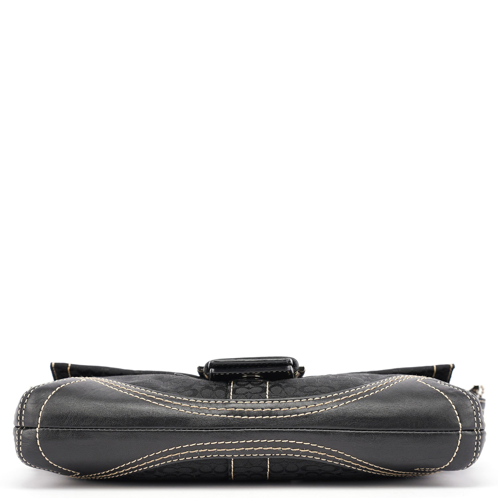 3628 Black Leather Soho Shoulder Bag