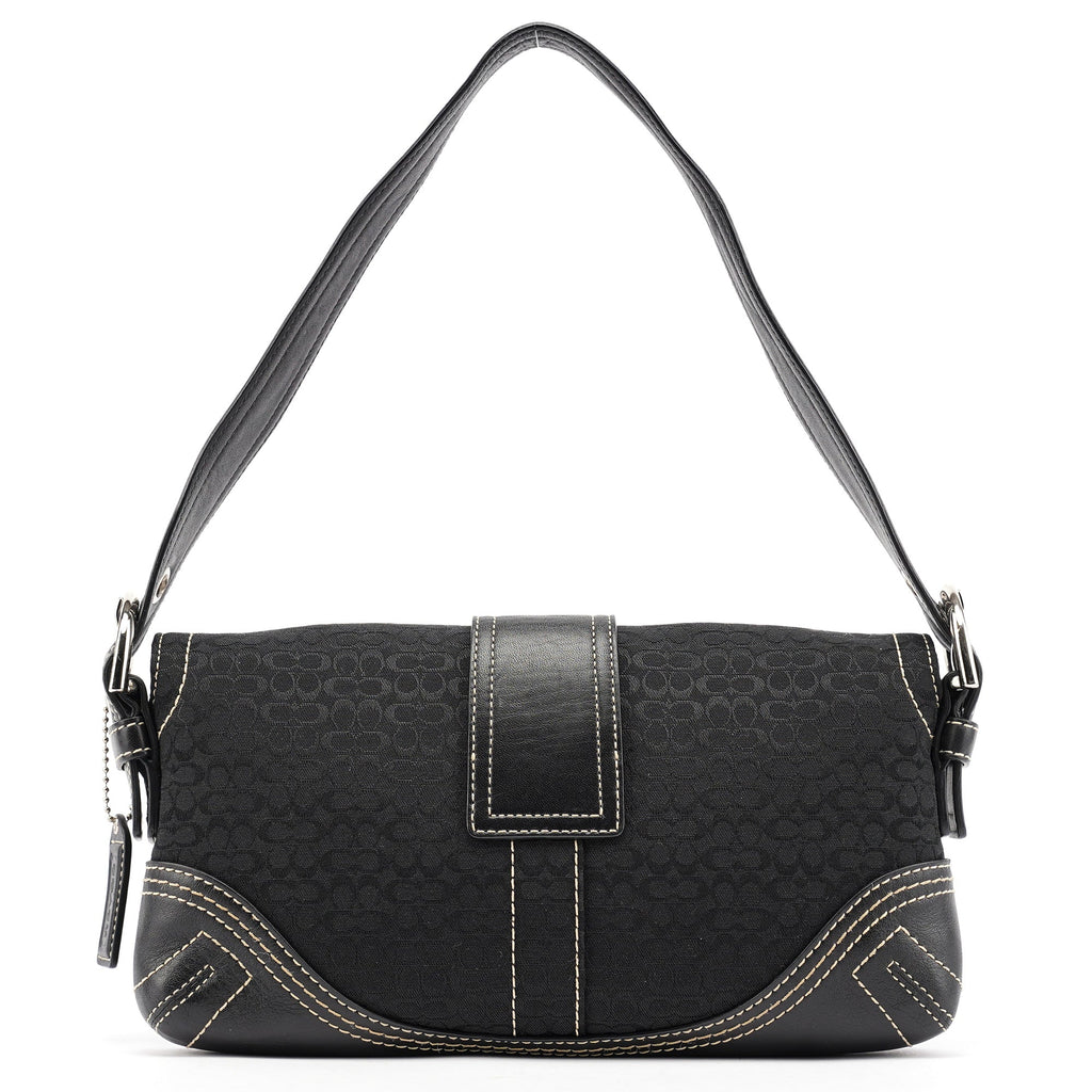 3628 Black Leather Soho Shoulder Bag