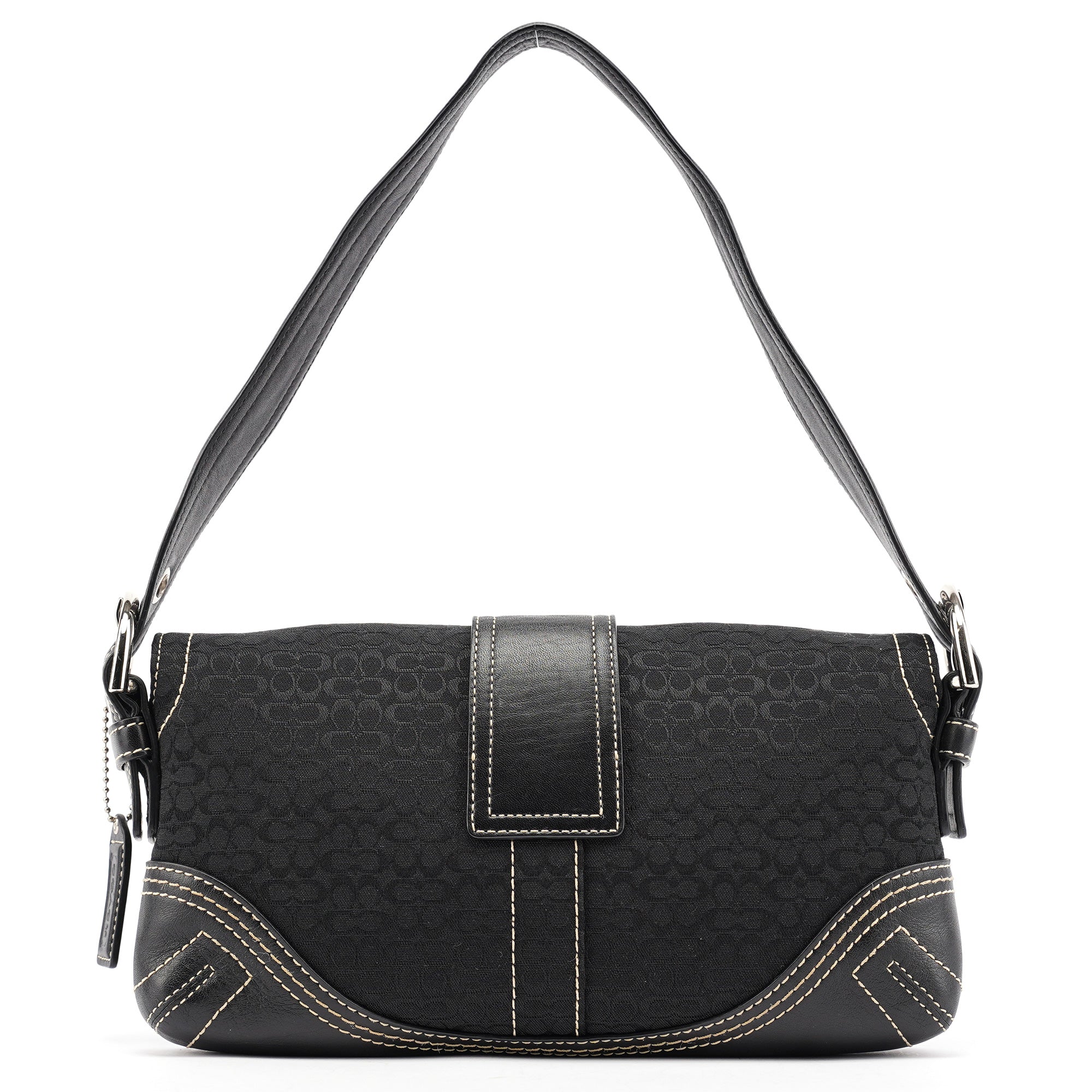 3628 Black Leather Soho Shoulder Bag