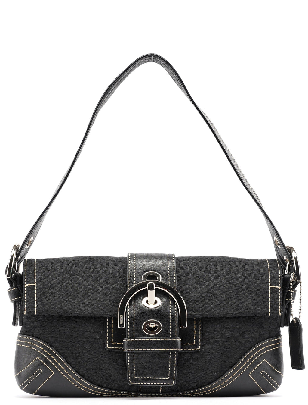 3628 Black Leather Soho Shoulder Bag