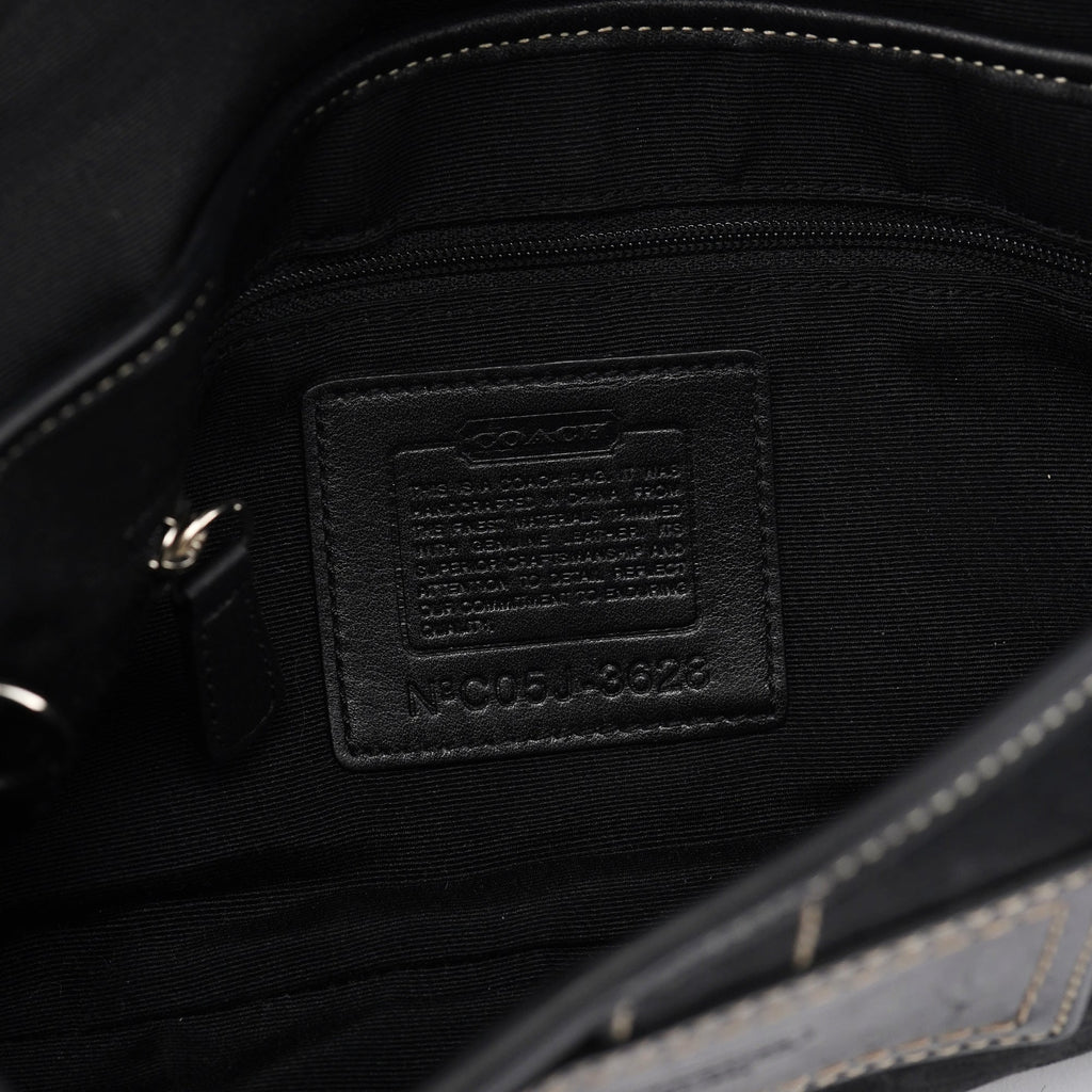 3628 Black Leather Soho Shoulder Bag
