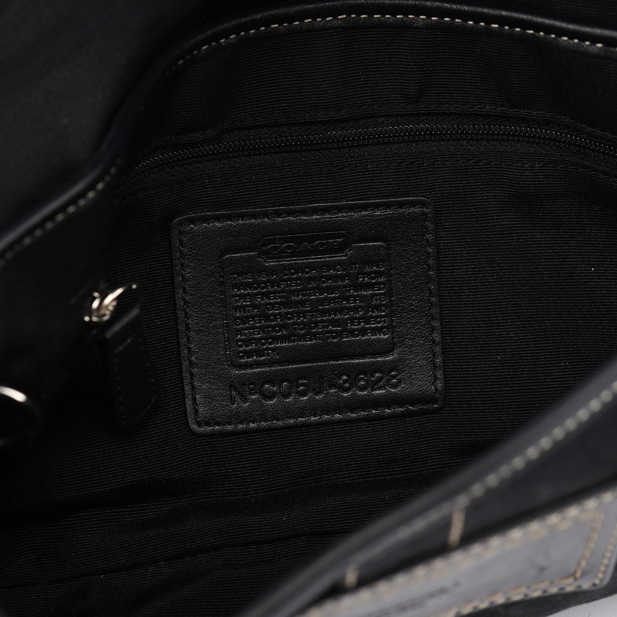 3628 Black Leather Soho Shoulder Bag