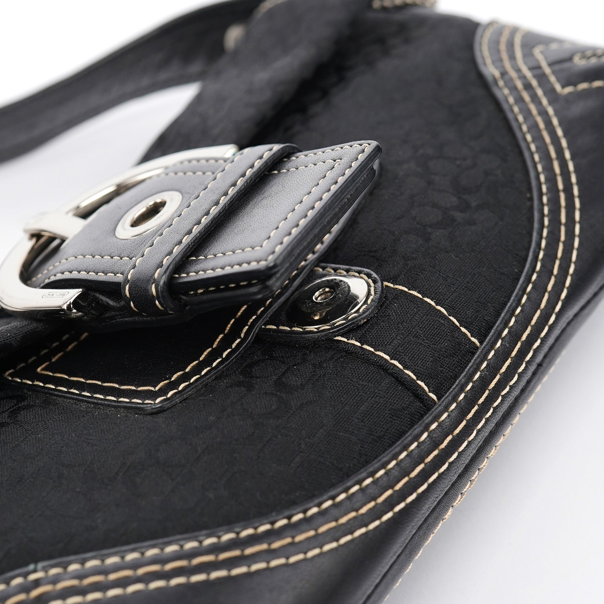 3628 Black Leather Soho Shoulder Bag