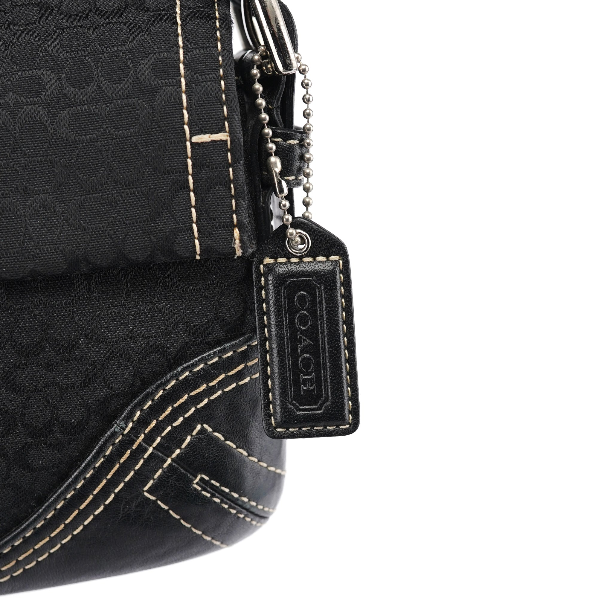 3628 Black Leather Soho Shoulder Bag