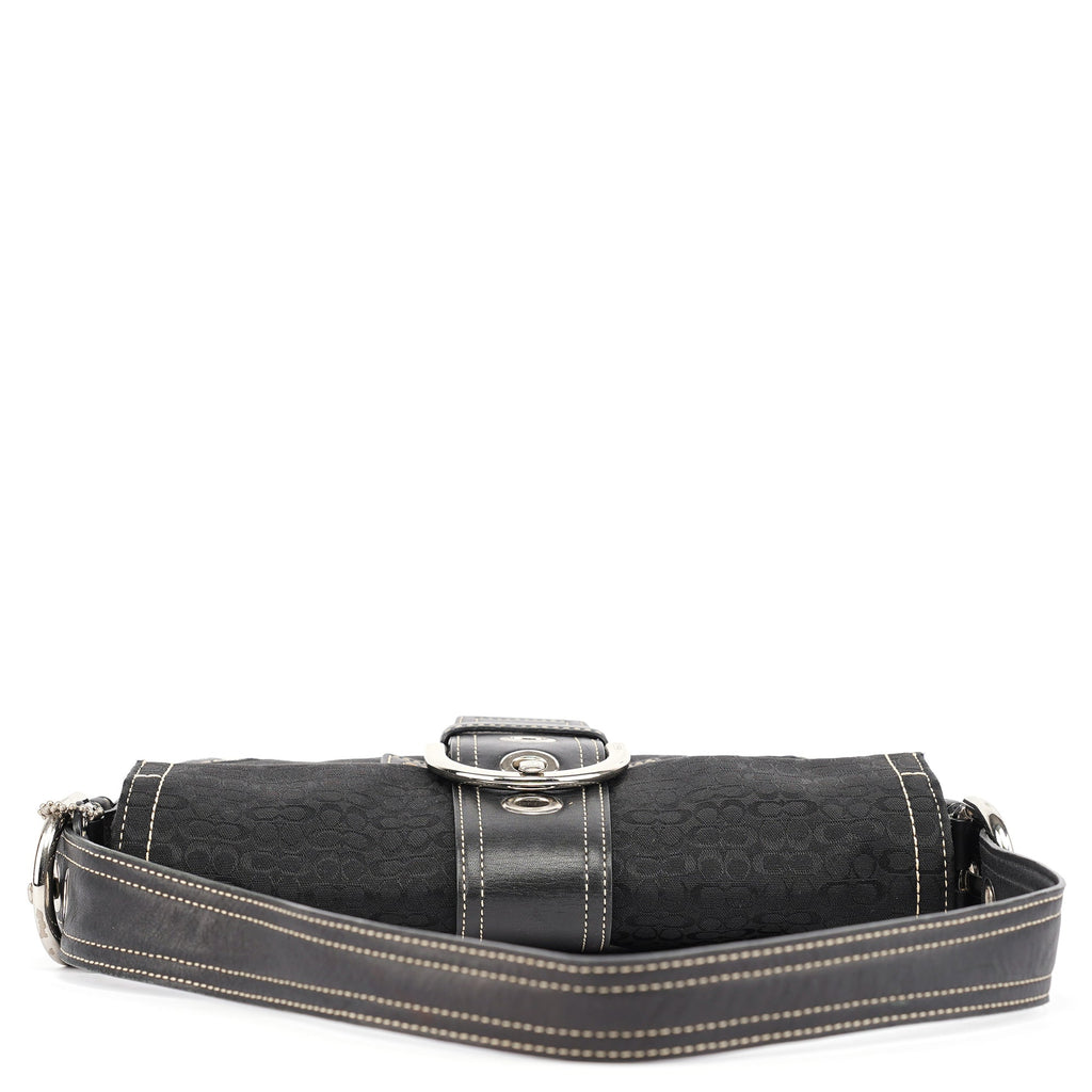 3628 Black Leather Soho Shoulder Bag