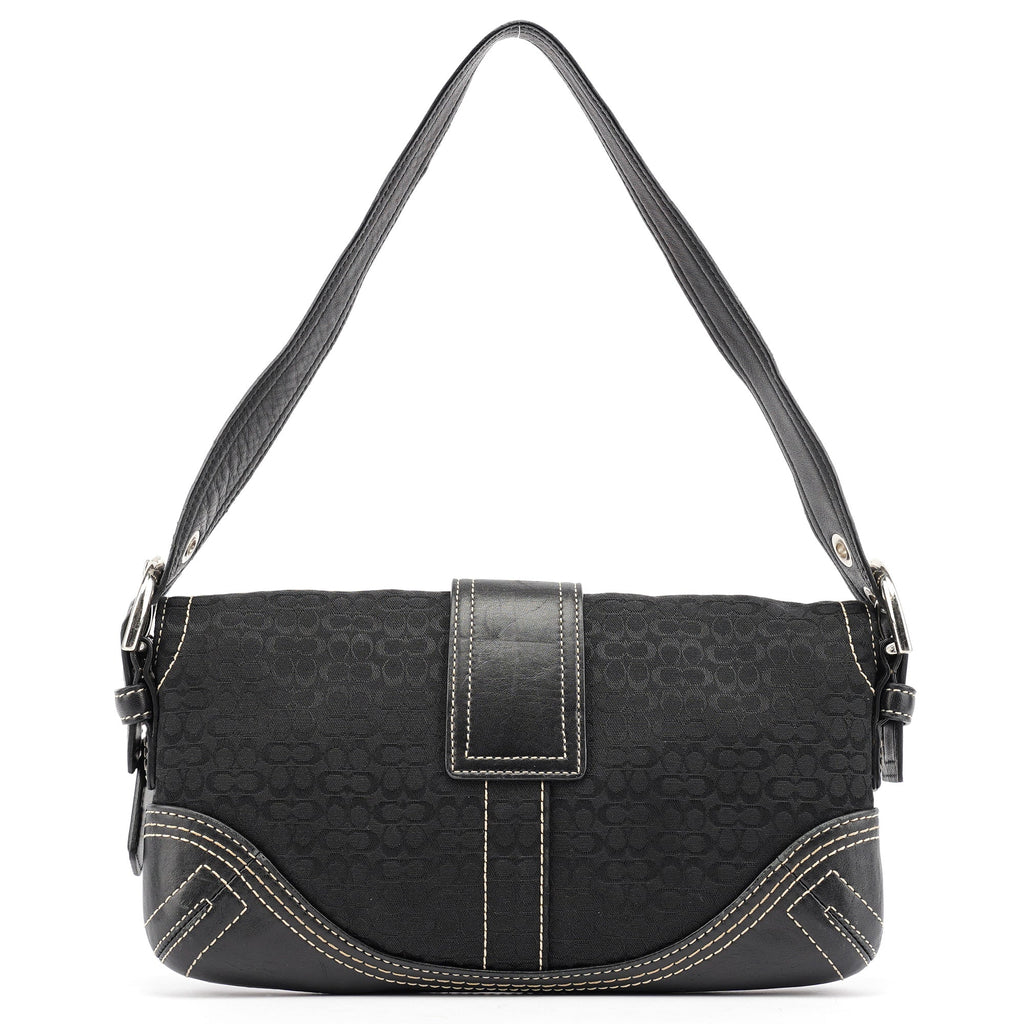 3628 Black Leather Soho Shoulder Bag