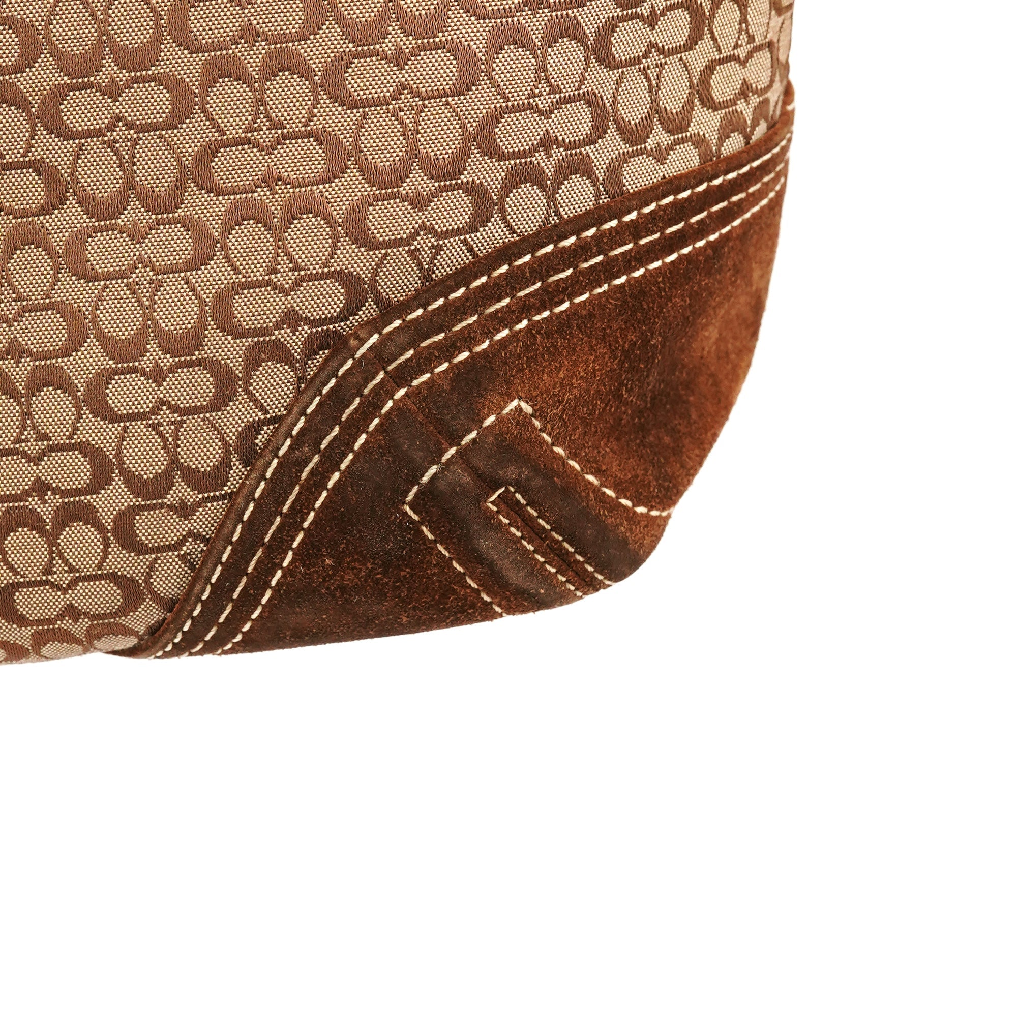 3646 Beige Brown Signature Soho Tote Bag