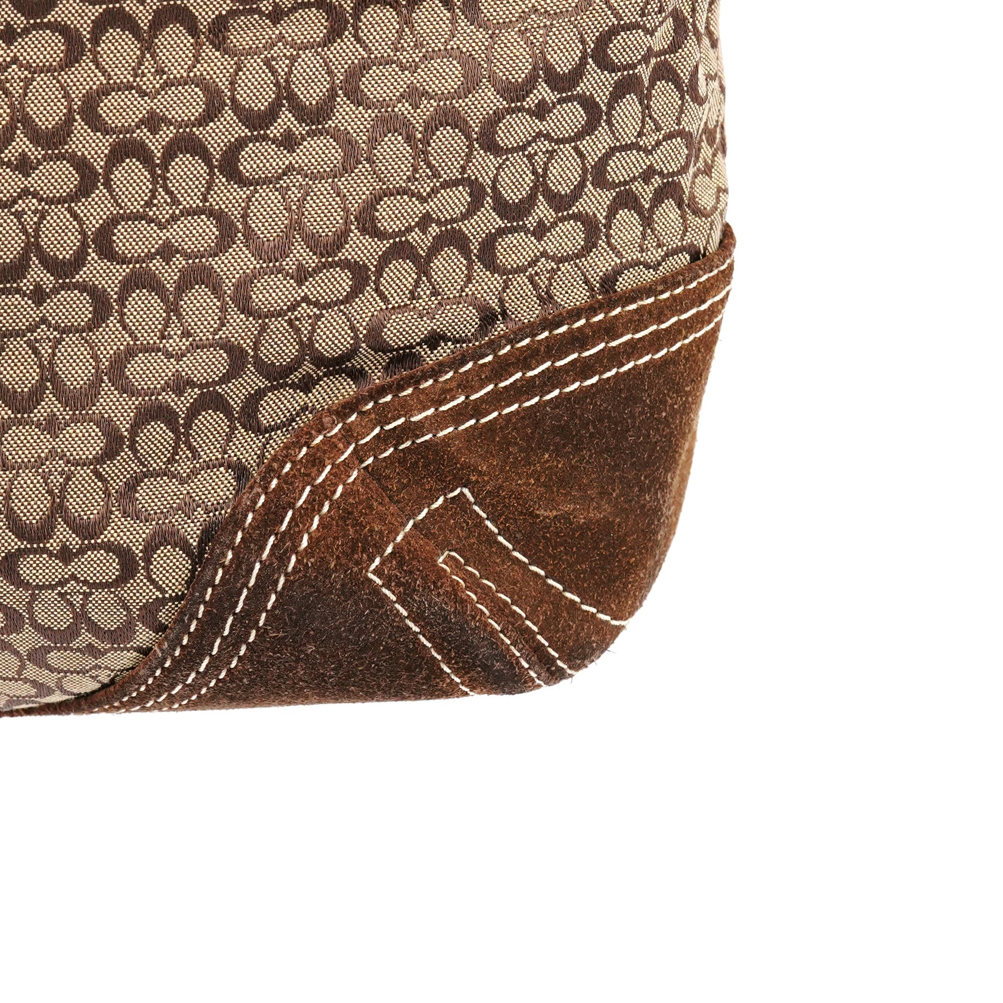 3646 Beige Brown Signature Soho Tote Bag