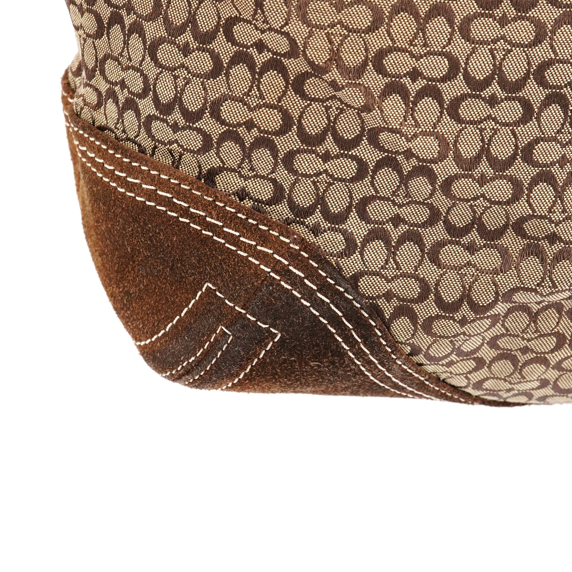 3646 Beige Brown Signature Soho Tote Bag