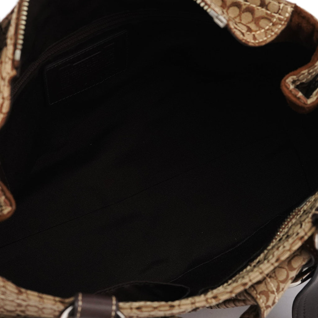 3646 Beige Brown Suede Soho Tote Bag